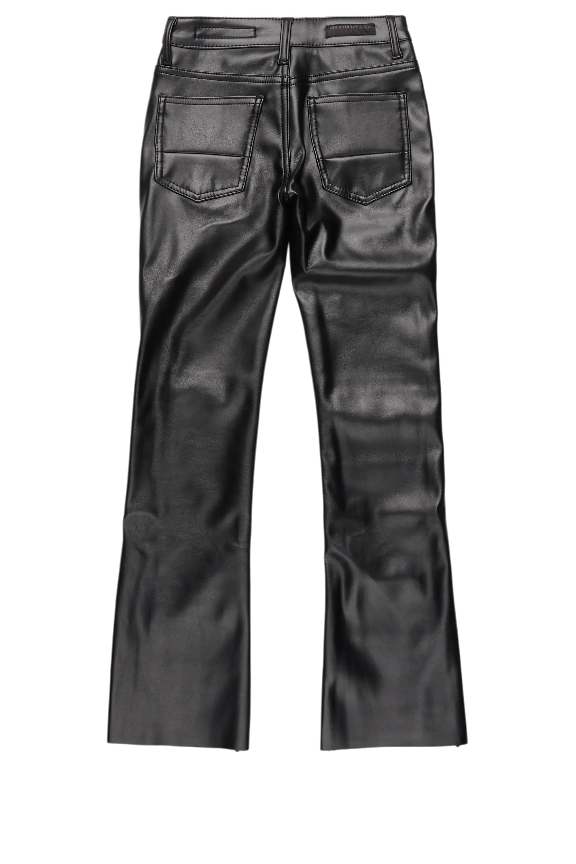 Girls Petrus Black PU Leather Jean - Image 3