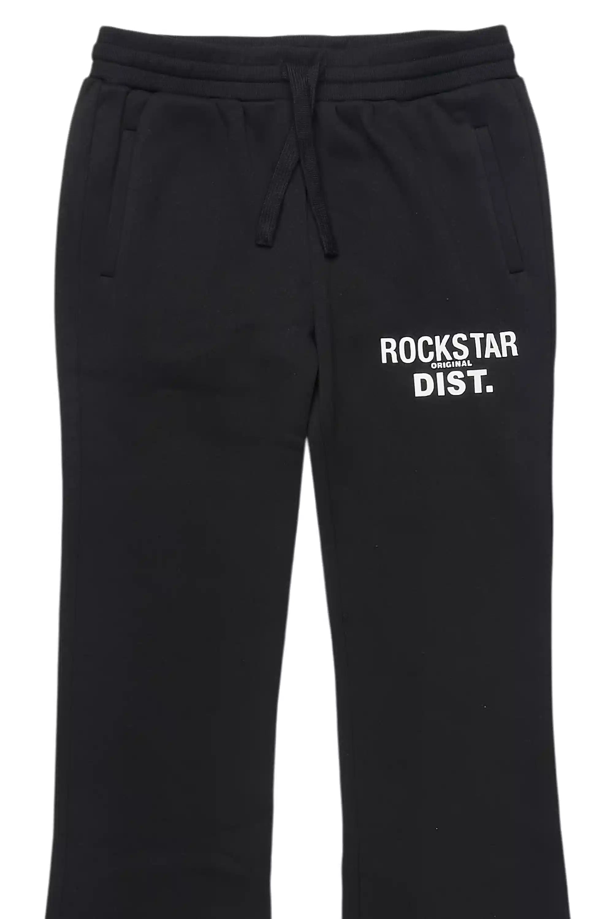 Girls Juliana Black Stacked Flare Pant - Image 8
