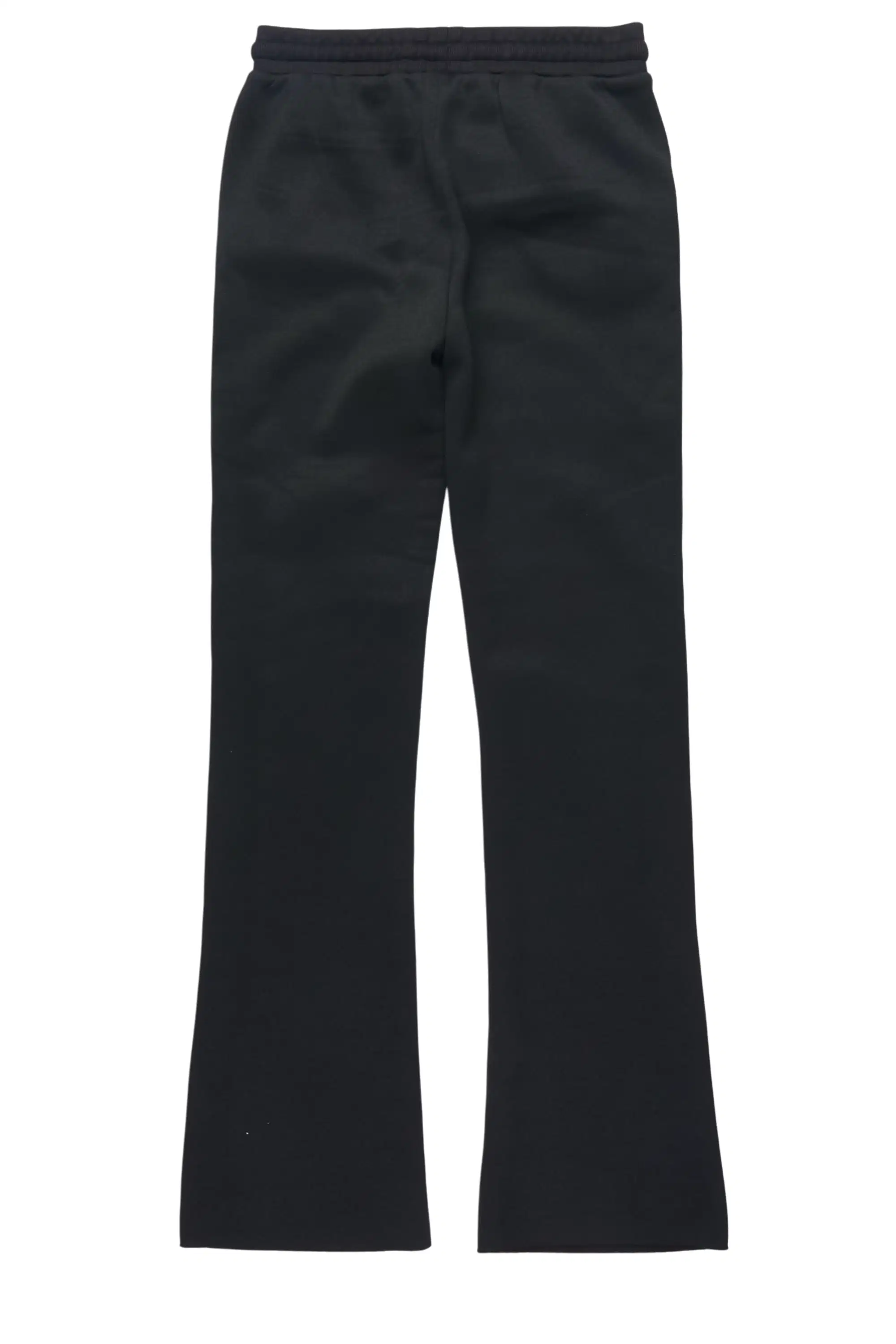 Girls Nikkia Black Pearl Stacked Track Pant - Image 8