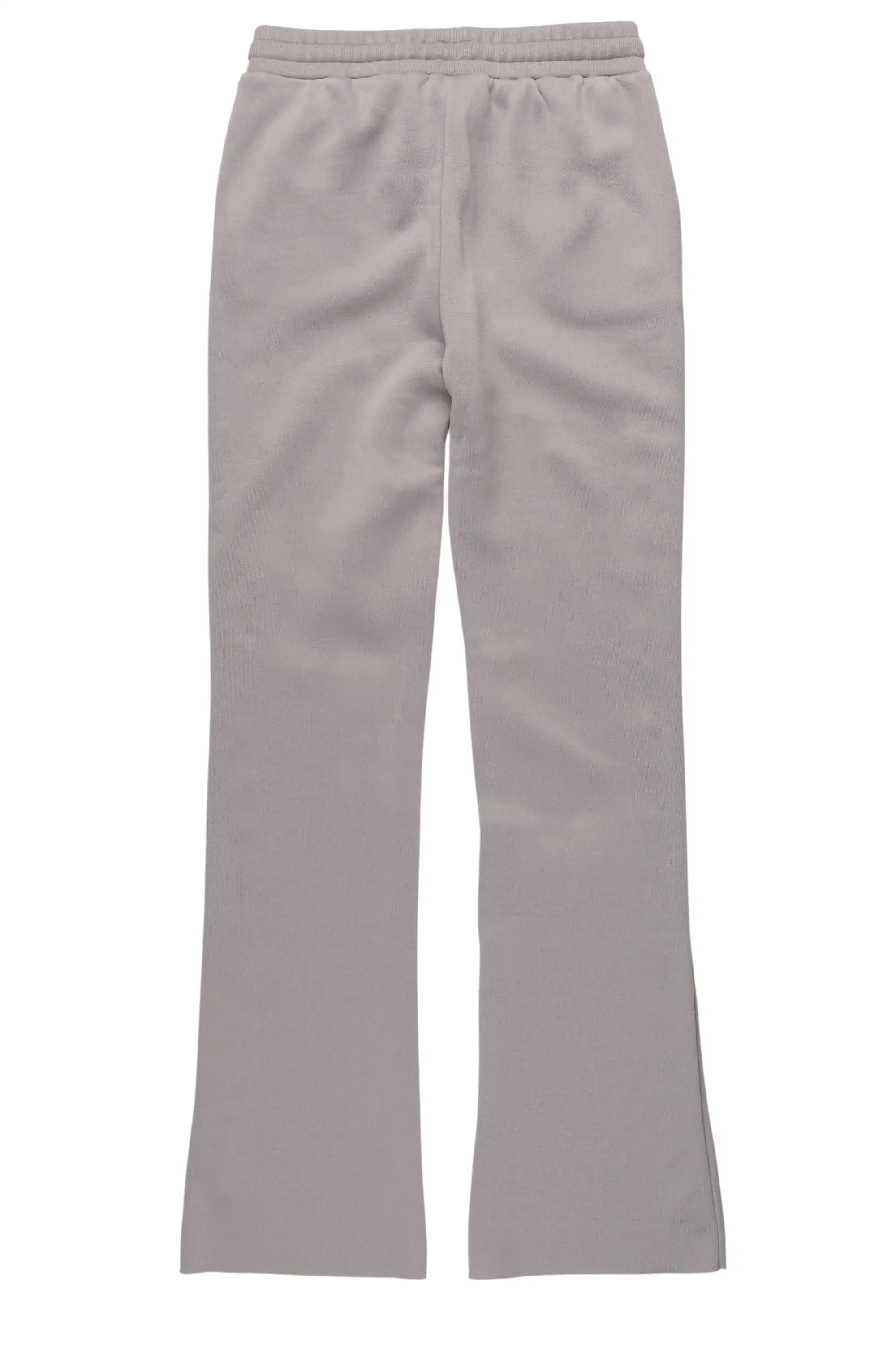 Girls Nikkia Grey Pearl Stacked Track Pant - Image 8