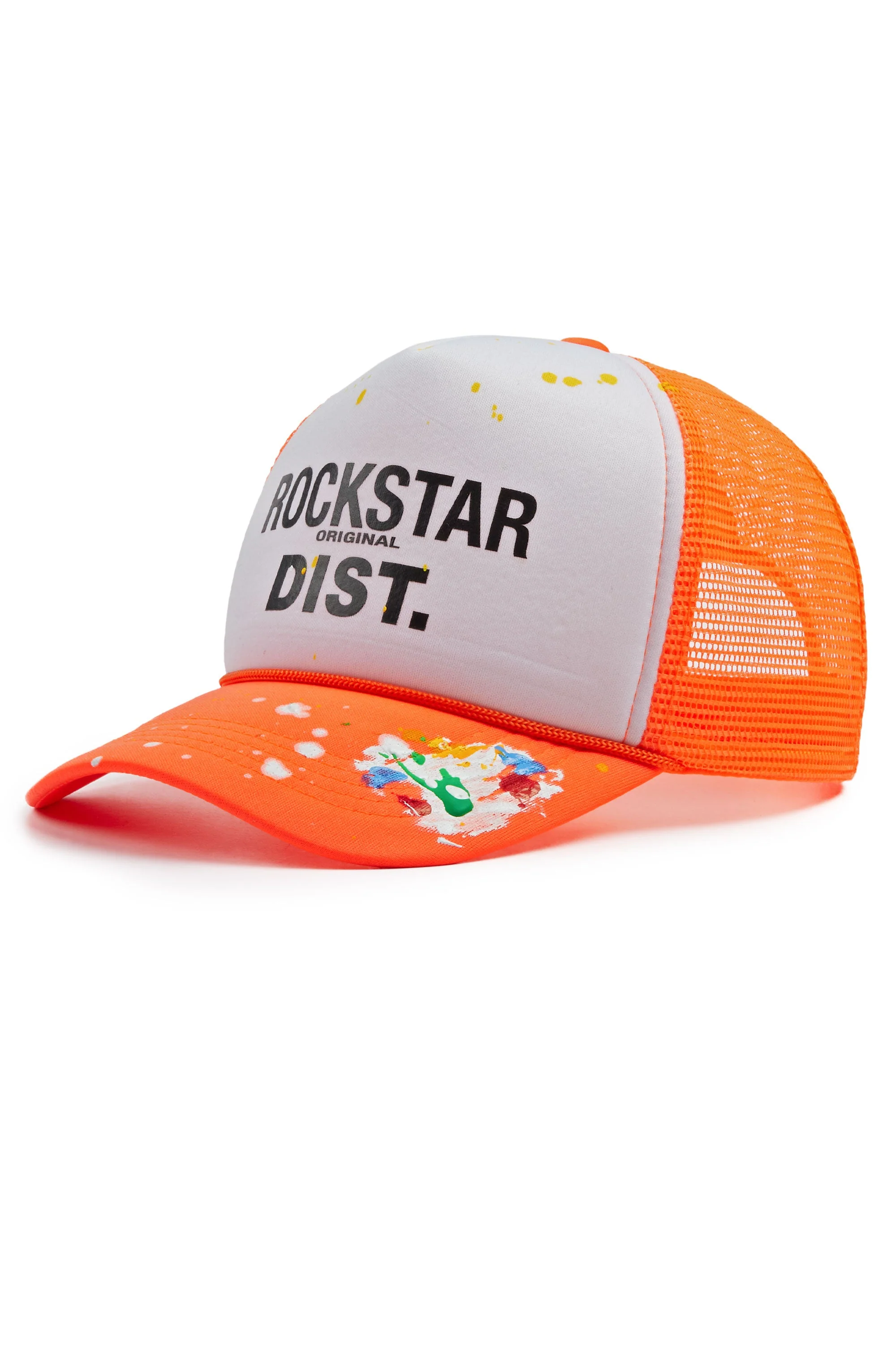 Boys Neptune White/Orange Trucker Hat - Image 2