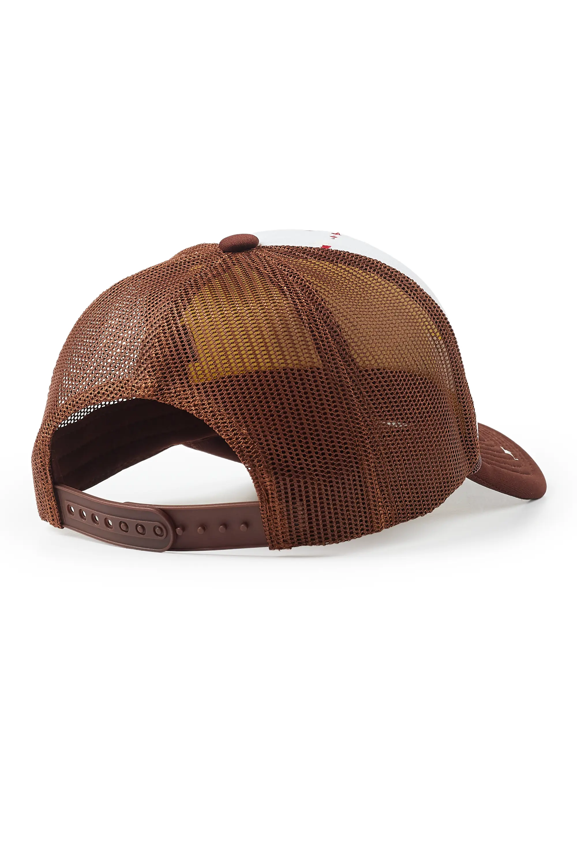 Boys Damir White/Brown Trucker Hat - Image 3