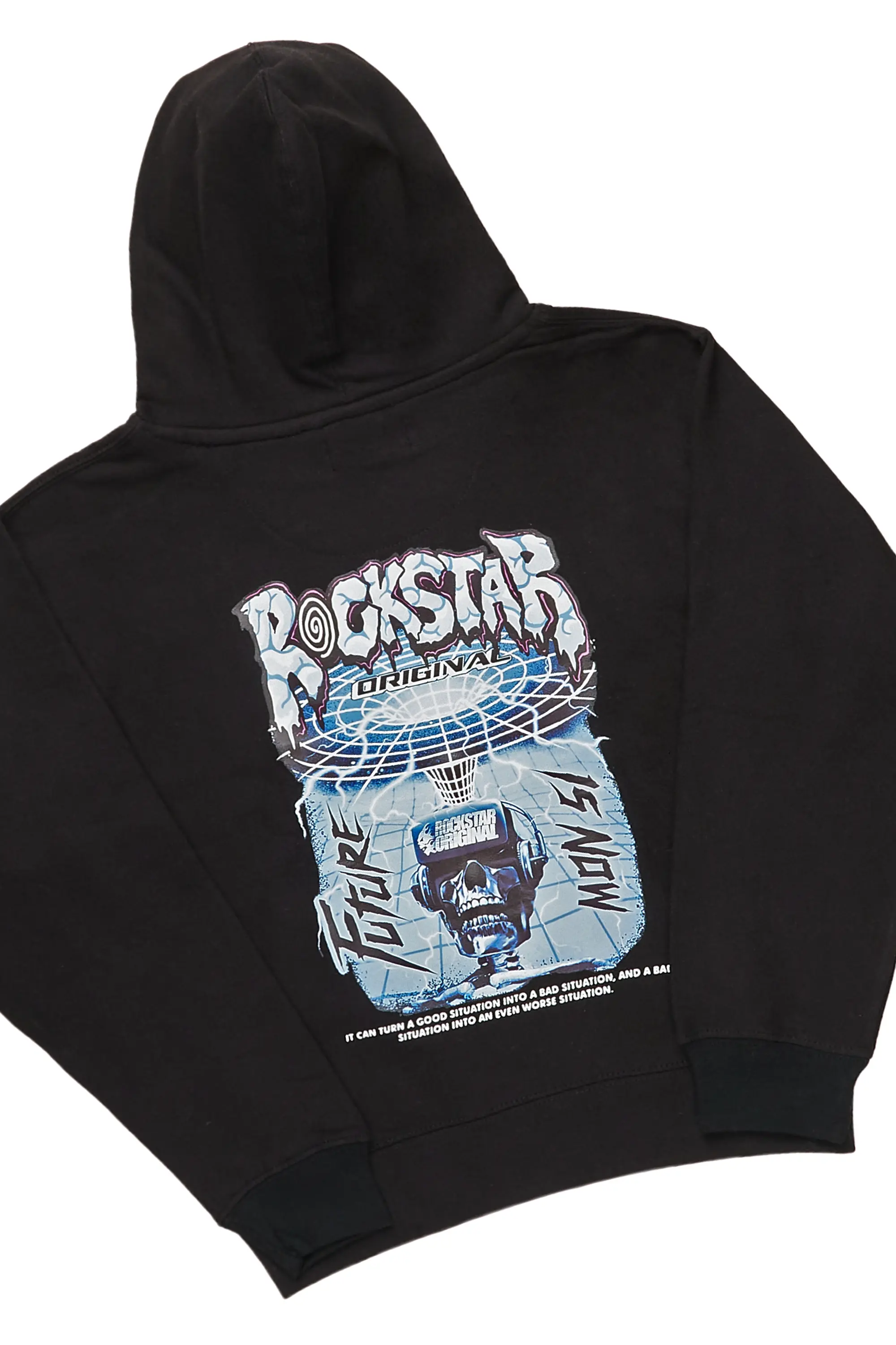 Boys Gorka Black Hoodie/Jean Set - Image 3