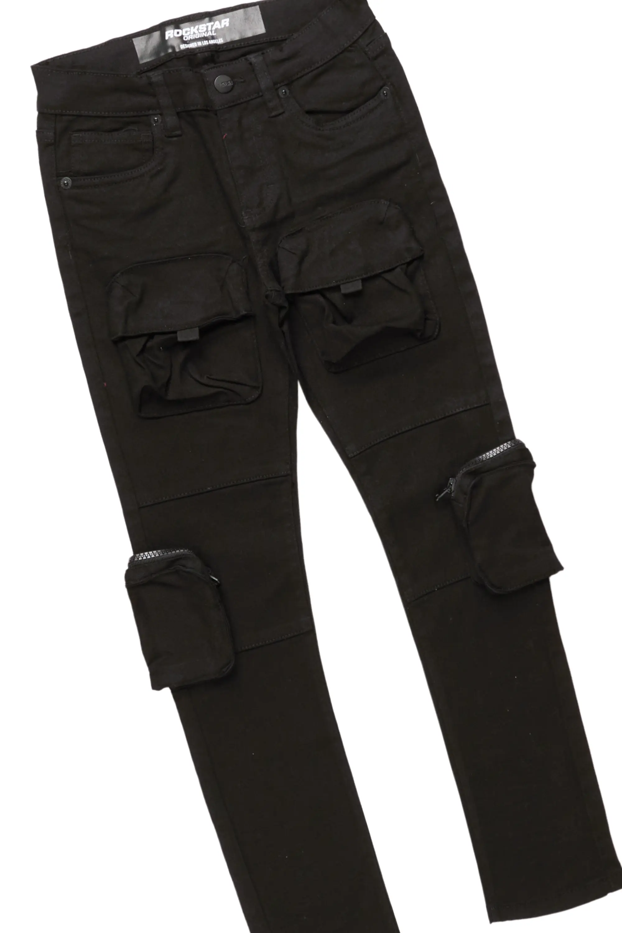 Boys Ozias Black/Black Hoodie/Jean Set - Image 4