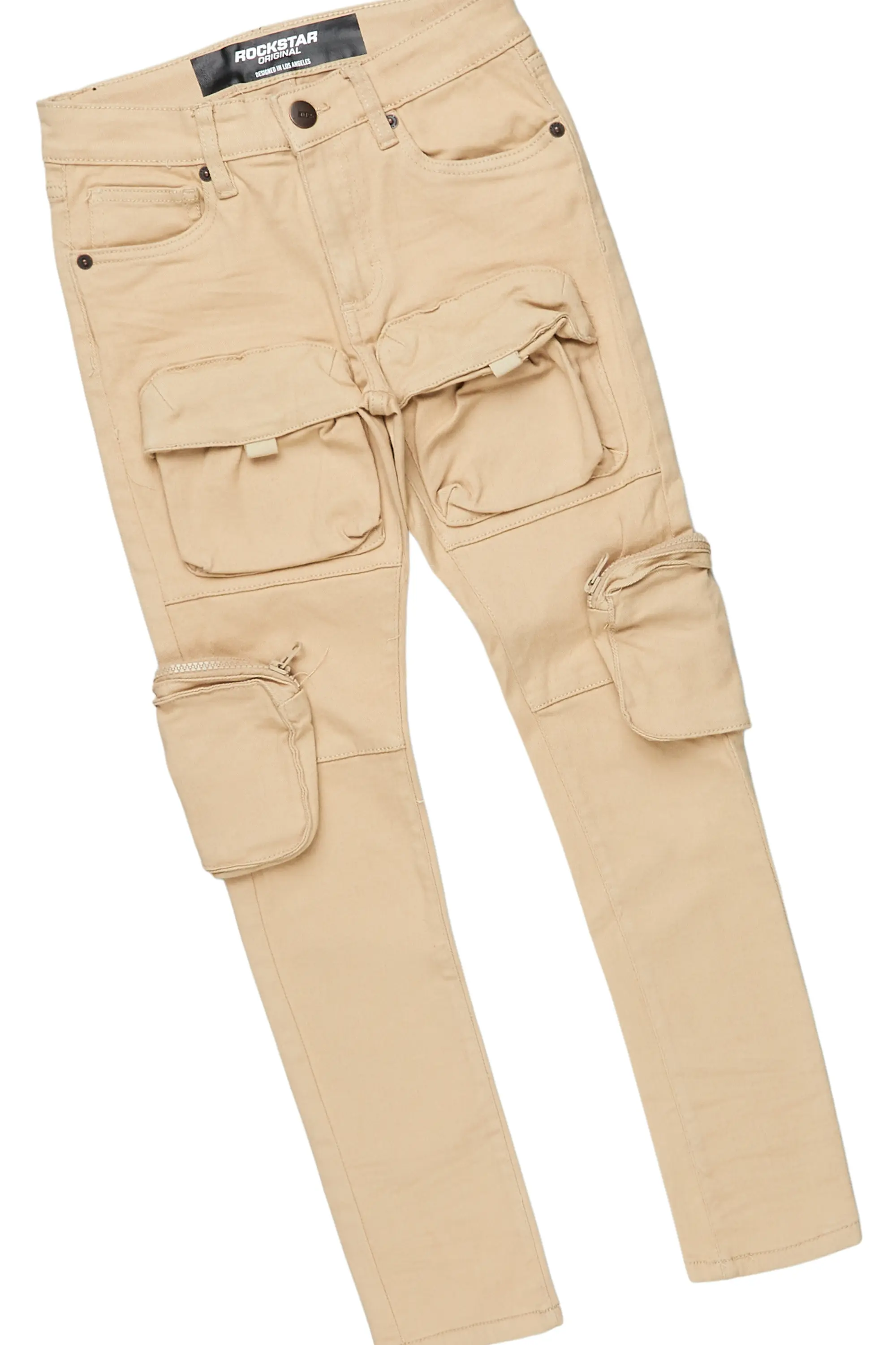 Boys Malin Red/ Beige Graphic Hoodie /Jean Set - Image 3