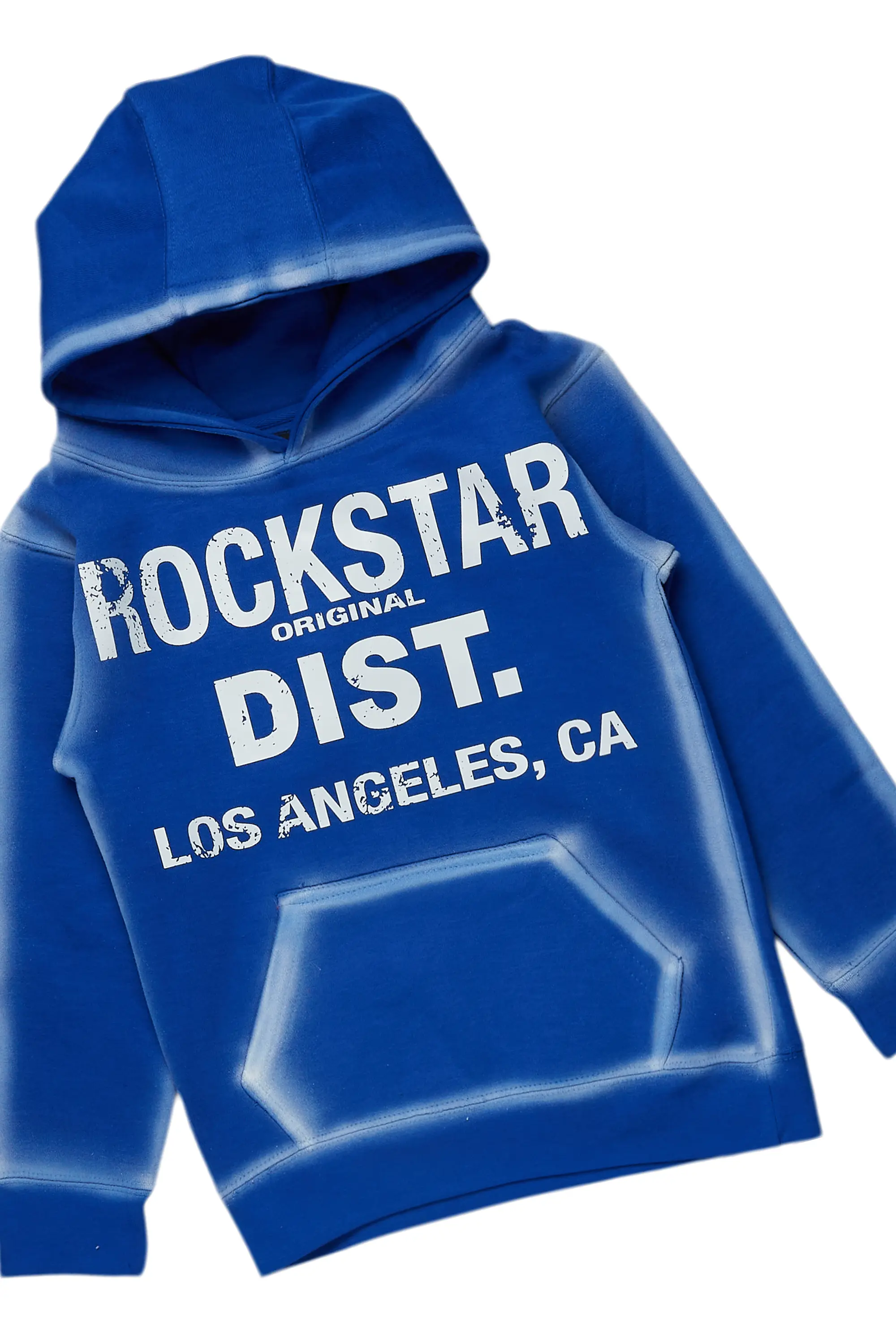 Boys Bridger Royal/Black Hoodie/Stacked Flare Jean Set - Image 2