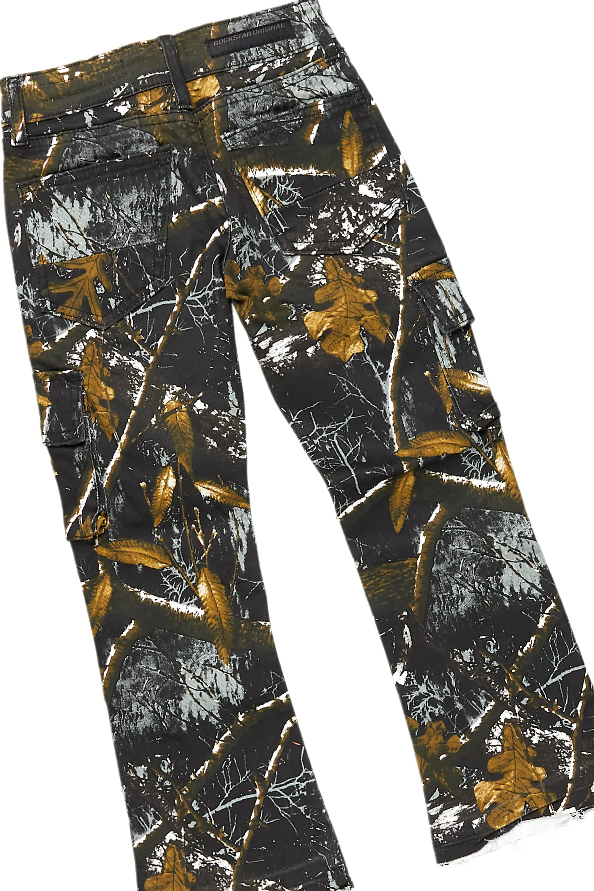 Boys Fields Black Hoodie/Stacked Flare Jean Set - Image 4