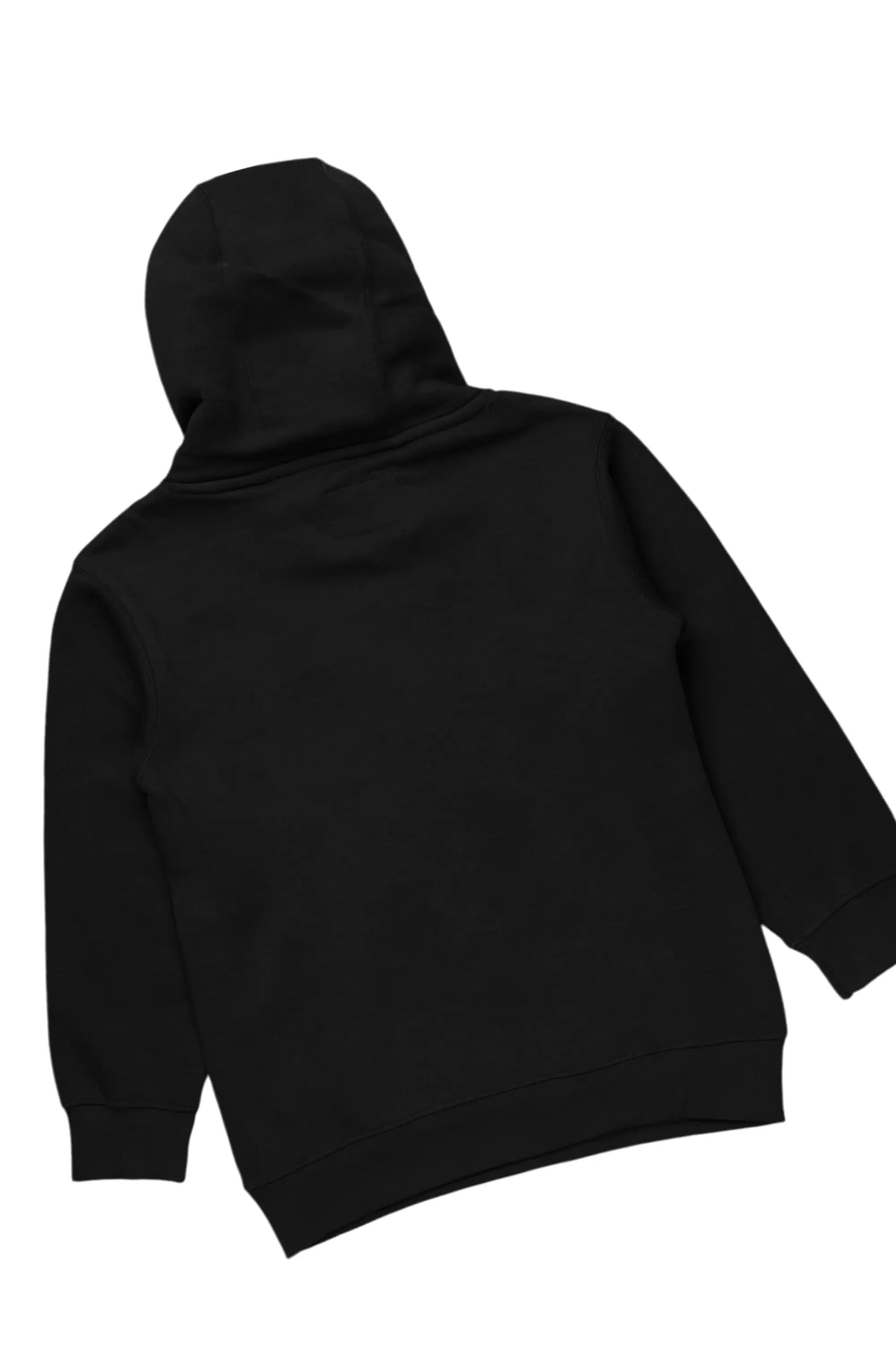 Boys Kiley Black Hoodie/Stacked Flare Jean Set - Image 3