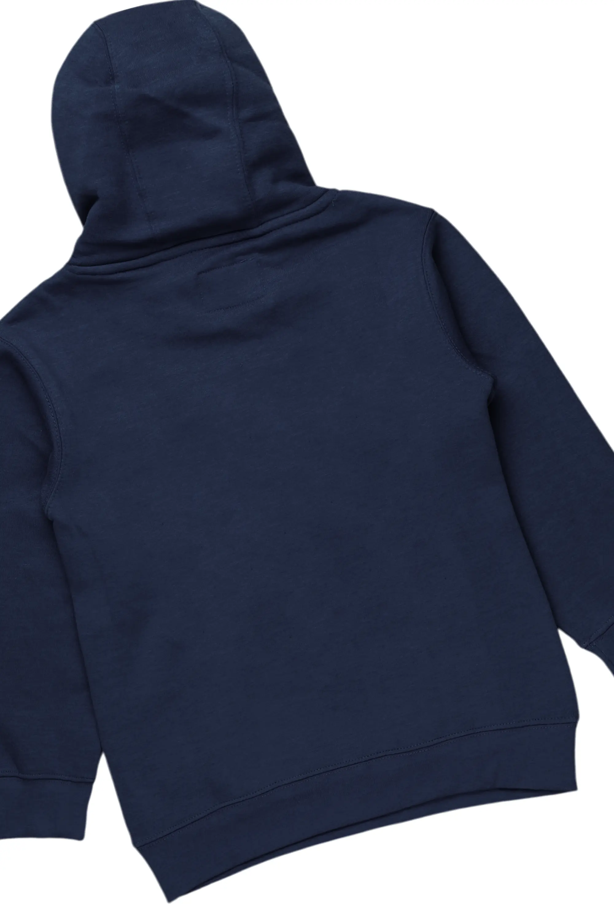 Boys Bloke Navy Hoodie/Stacked Flare Jean Set - Image 3