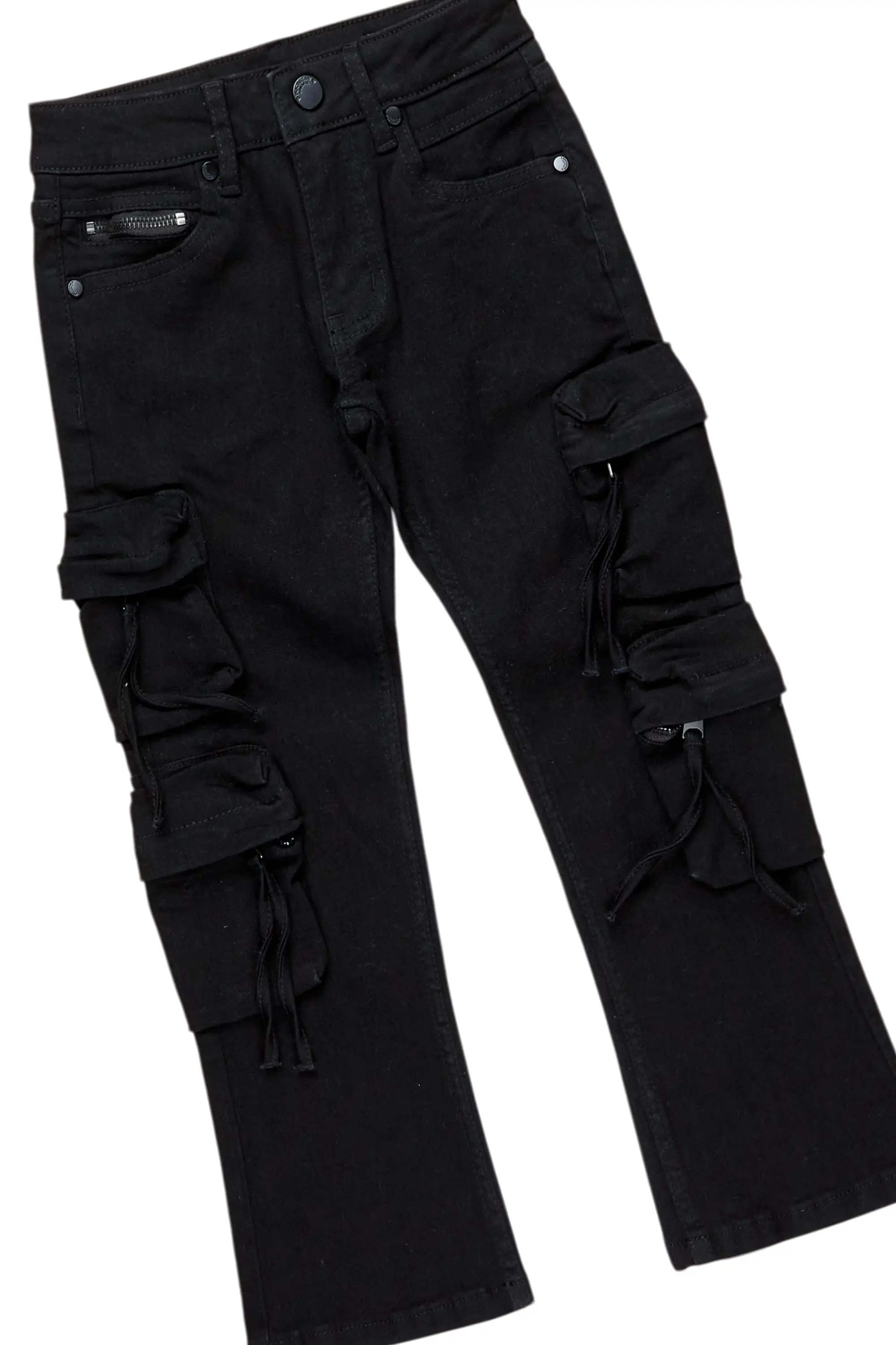 Boys Camacho Vintage Black Hoodie/Slim Fit Jean Set - Image 3