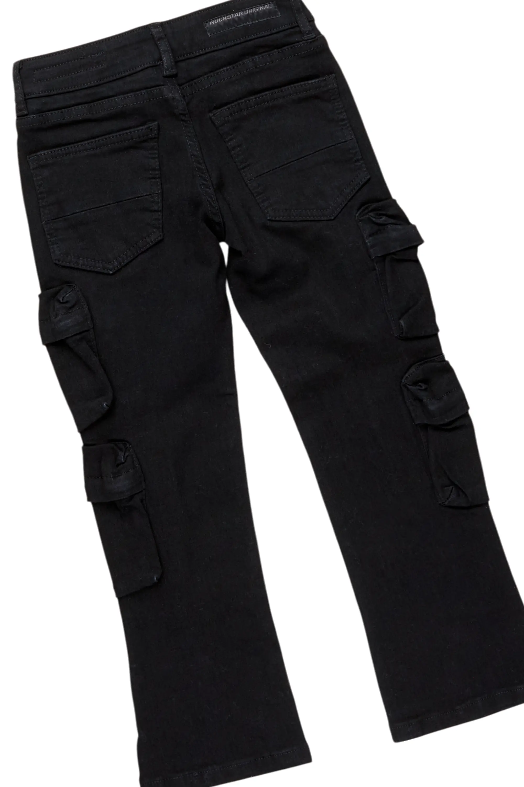 Boys Camacho Vintage Black Hoodie/Slim Fit Jean Set - Image 4