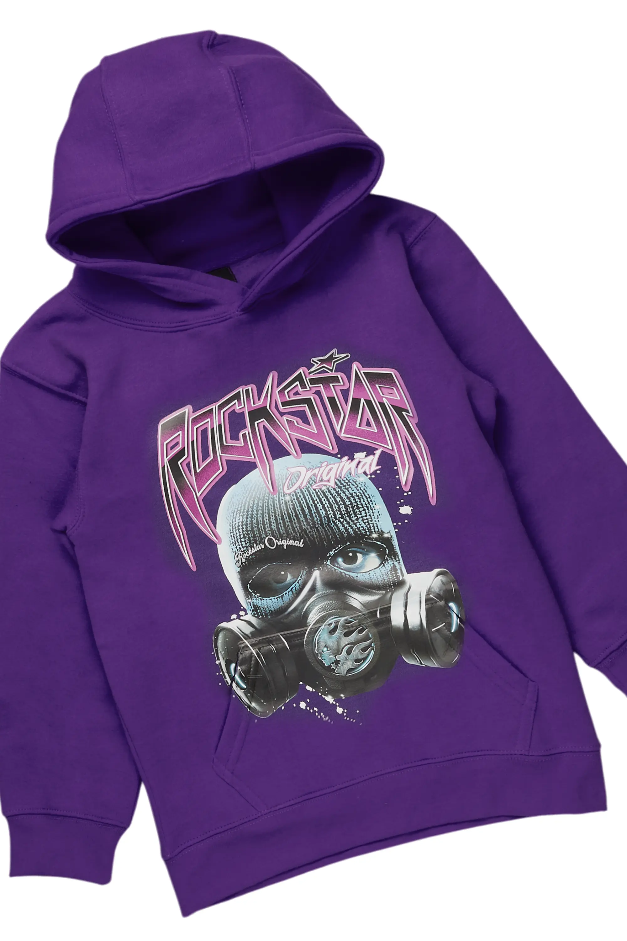 Boys Danon Purple Hoodie/Baggy Fit Jean Set - Image 2