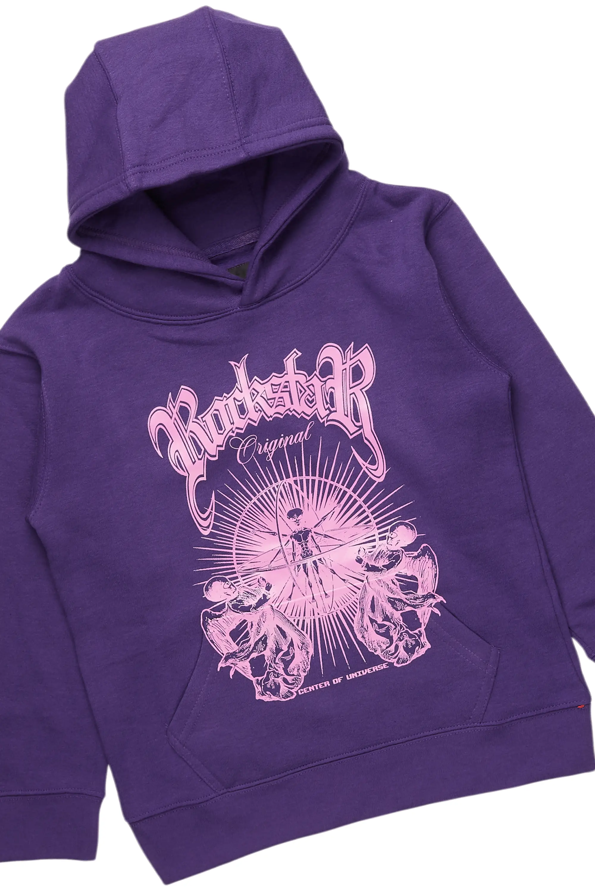 Boys Magar Purple Hoodie/Baggy Fit Jean Set - Image 2