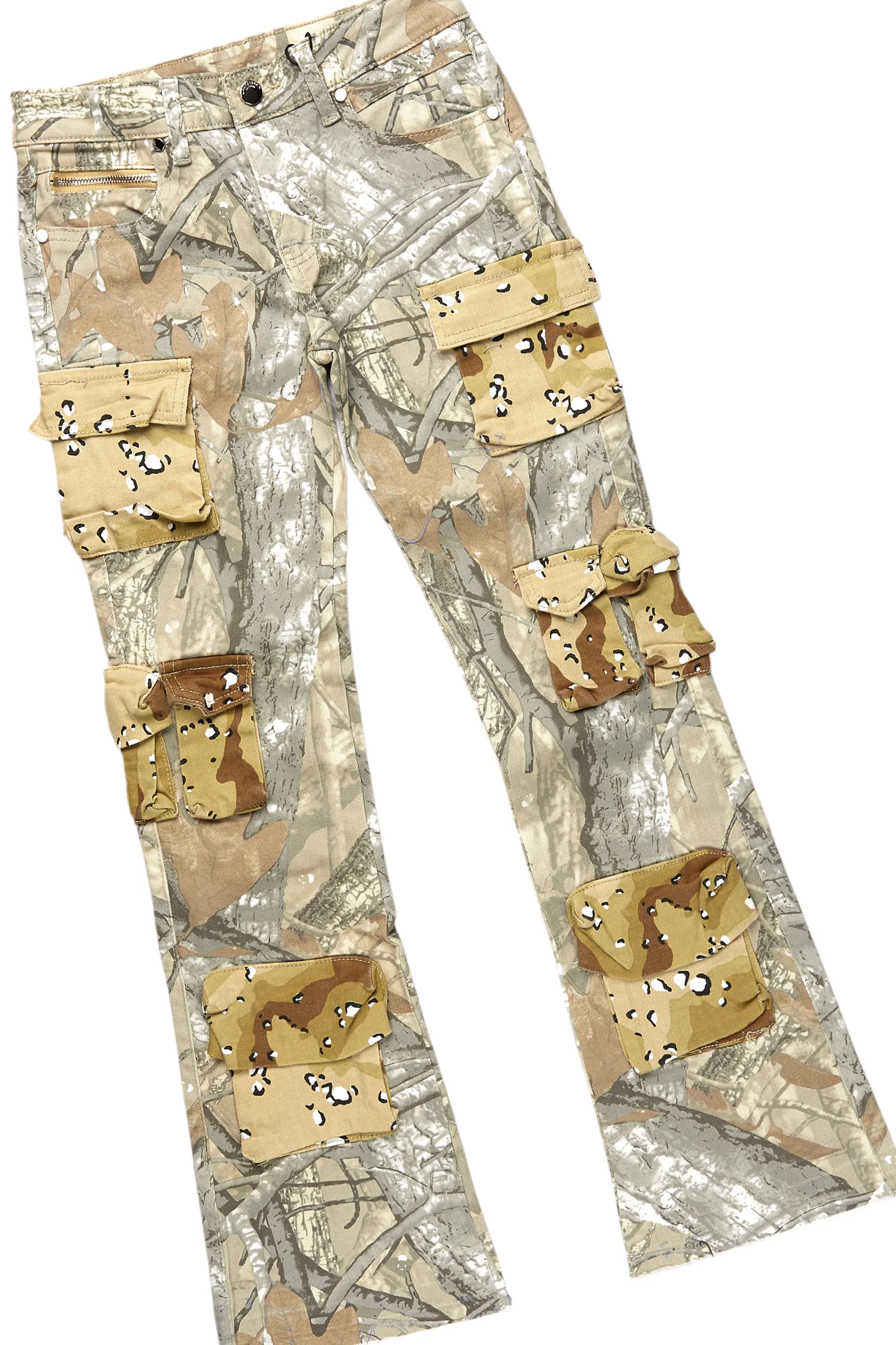 Boys Scotty Grey Hoodie/ Stacked Fit Jean Set - Image 3