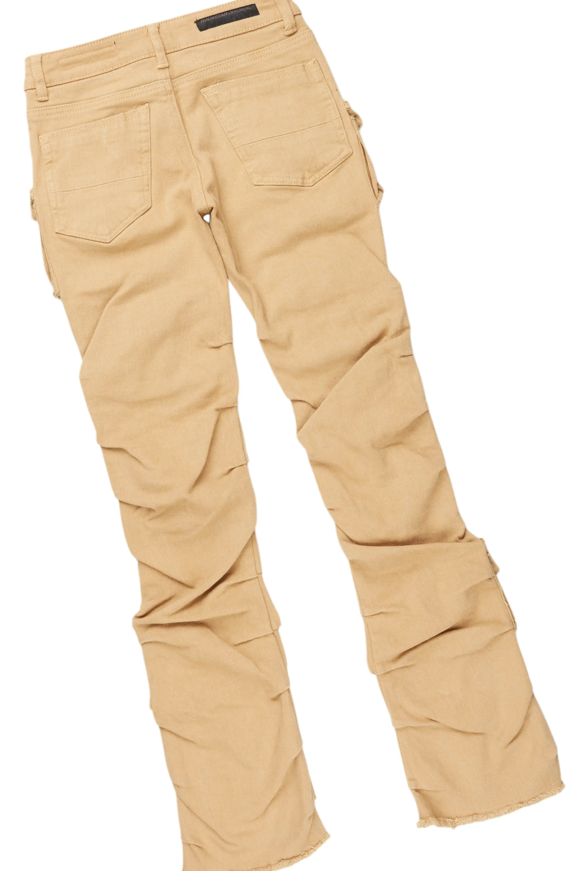 Boys Andros Brown Mohair Hoodie/Stacked Flare Jean Set - Image 8
