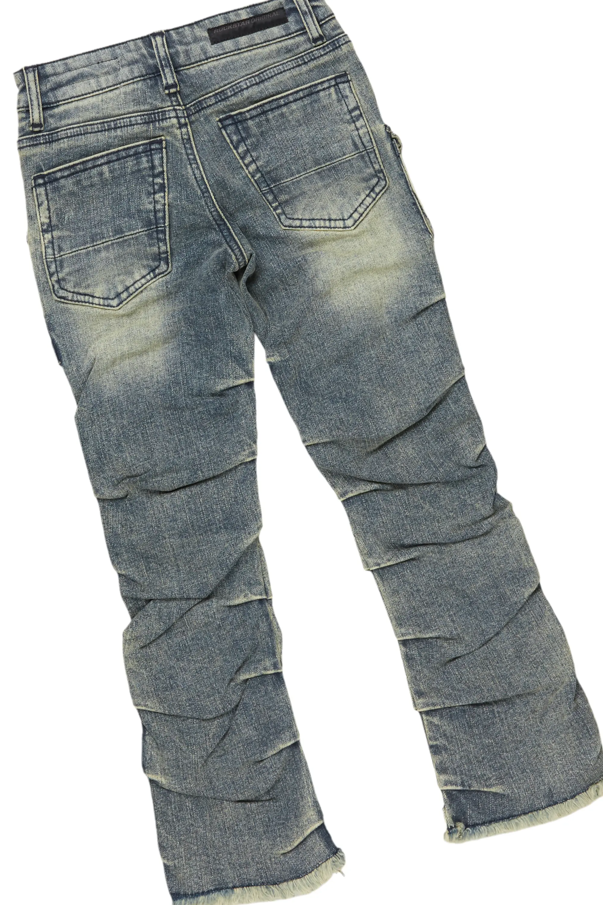 Boys Fields Black/Tint Mohair Hoodie/Stacked Flare Jean Set - Image 8