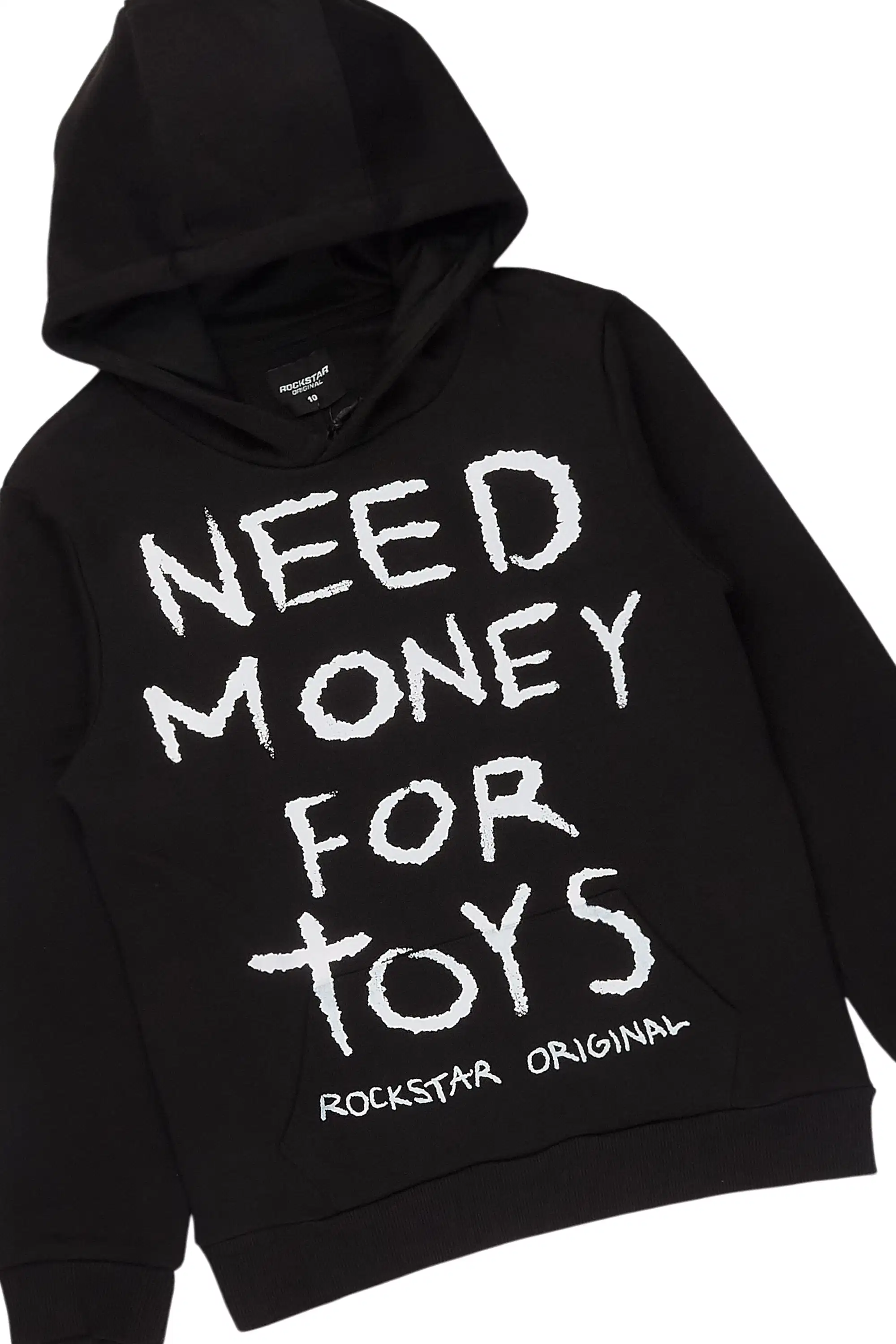 Boys M4 Toys Black/Camo Hoodie Stacked Jean Set - Image 6
