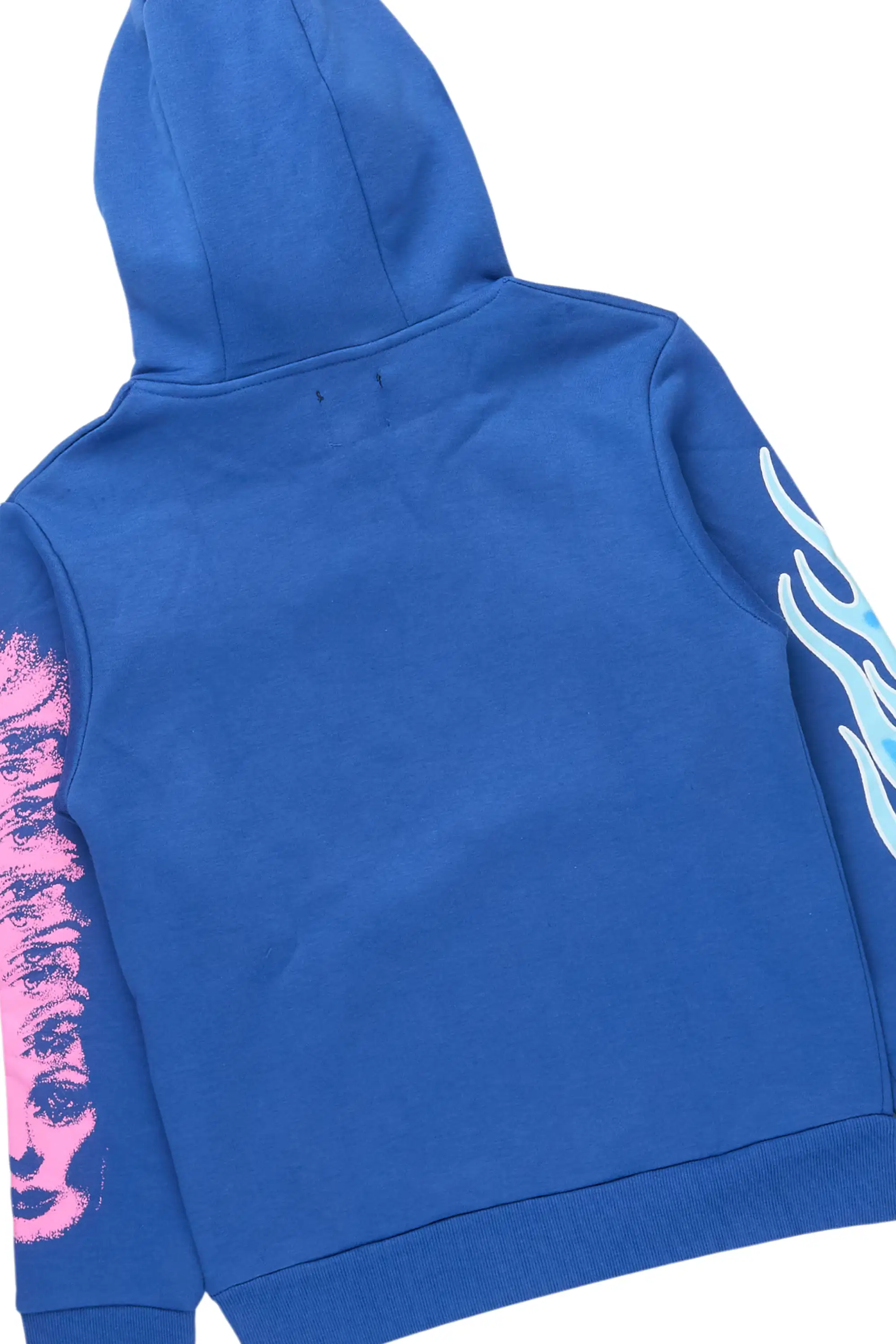 Boys Beno Royal Blue Hoodie/Stacked Jean Set - Image 3