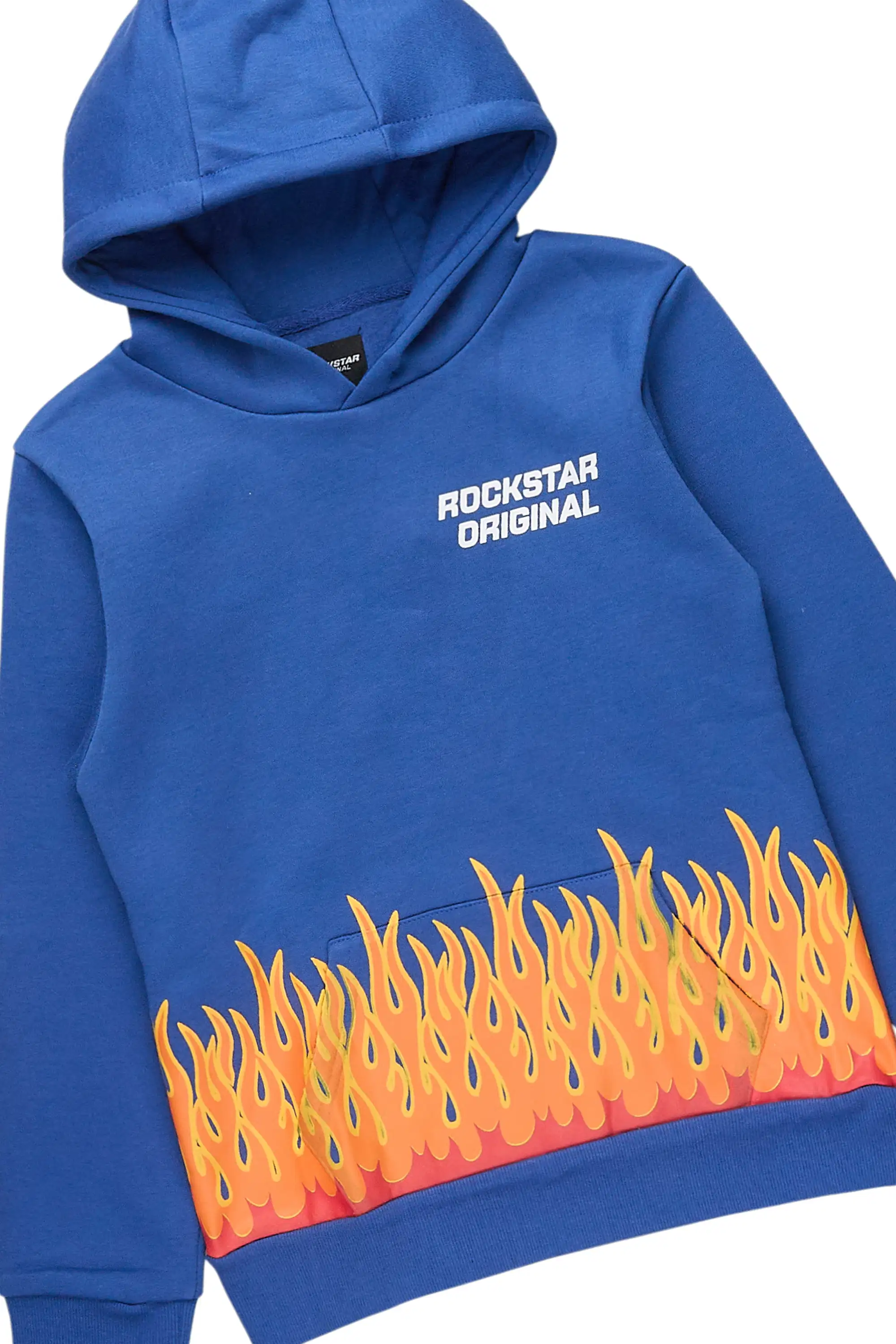Boys Roeland Royal Hoodie & Gentry Blue Stacked Jean Set - Image 2