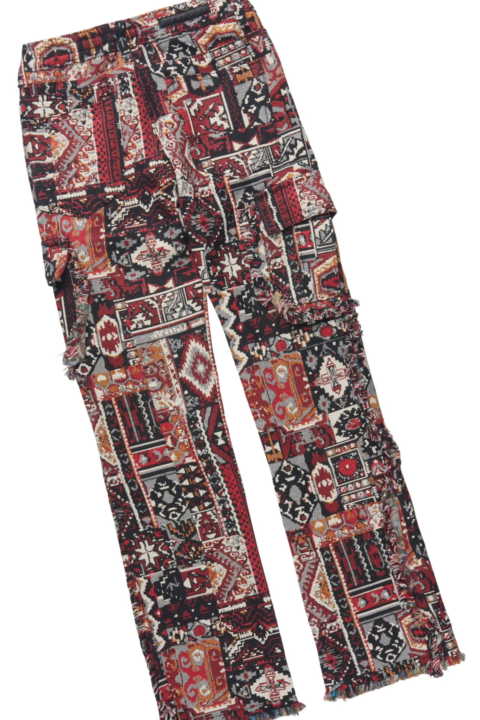 Boys Beau Red Hoodie & Ayami Multi Stacked Jean Set - Image 5