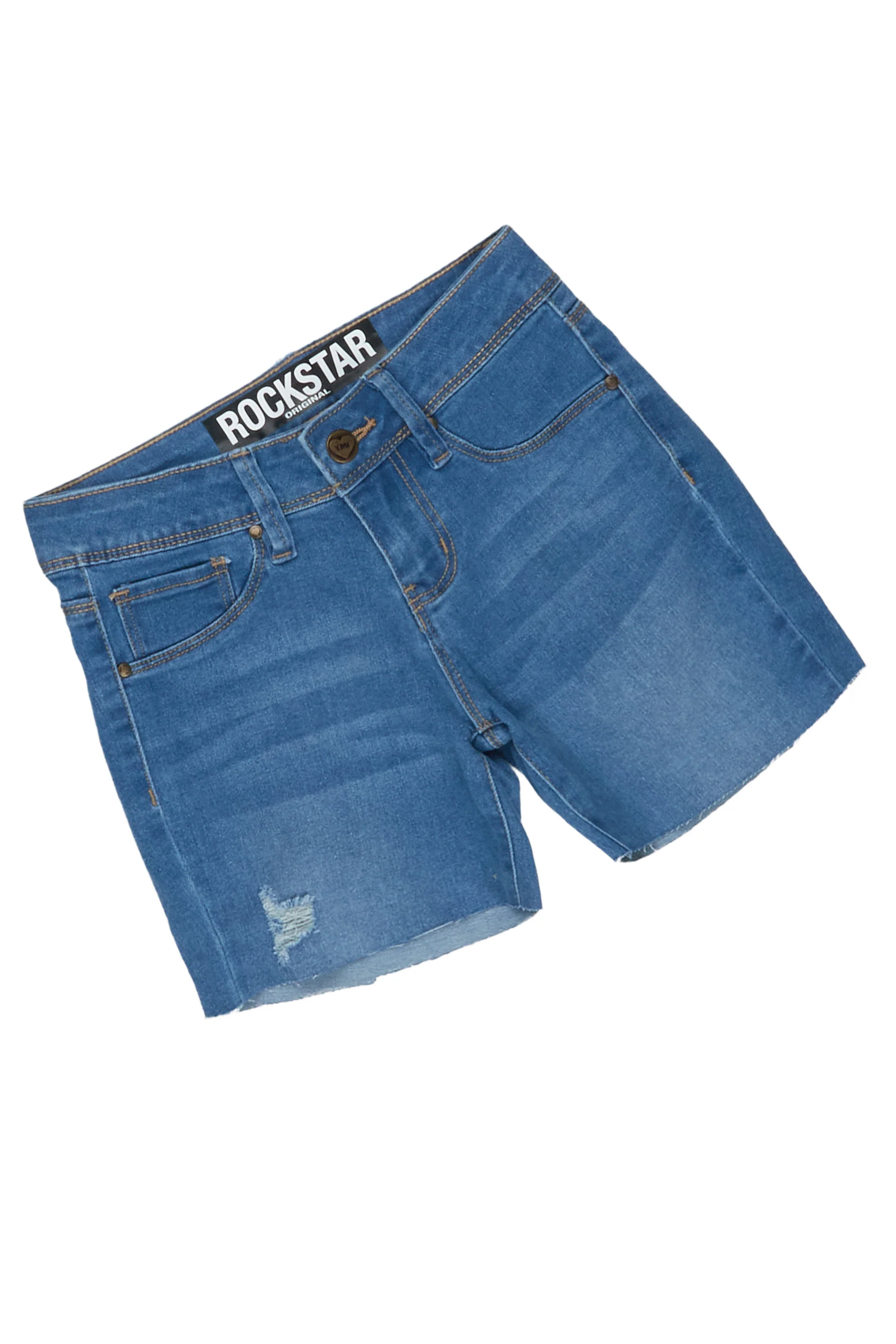 Boys Rain White/Blue T-Shirt/Denim Short Set - Image 3