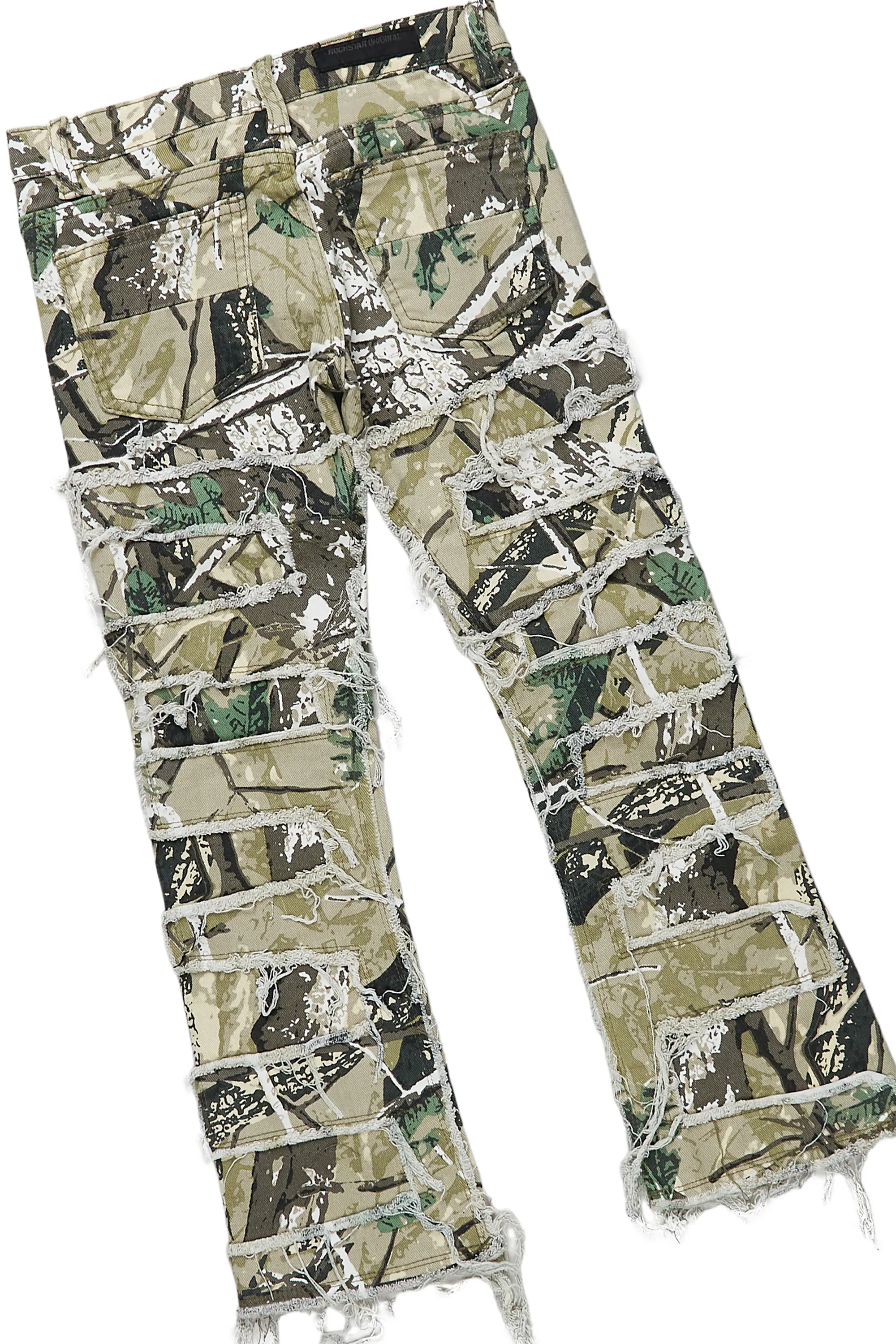 Boys Nalo Black/Camo T-Shirt/Stacked Flare Jean - Image 12