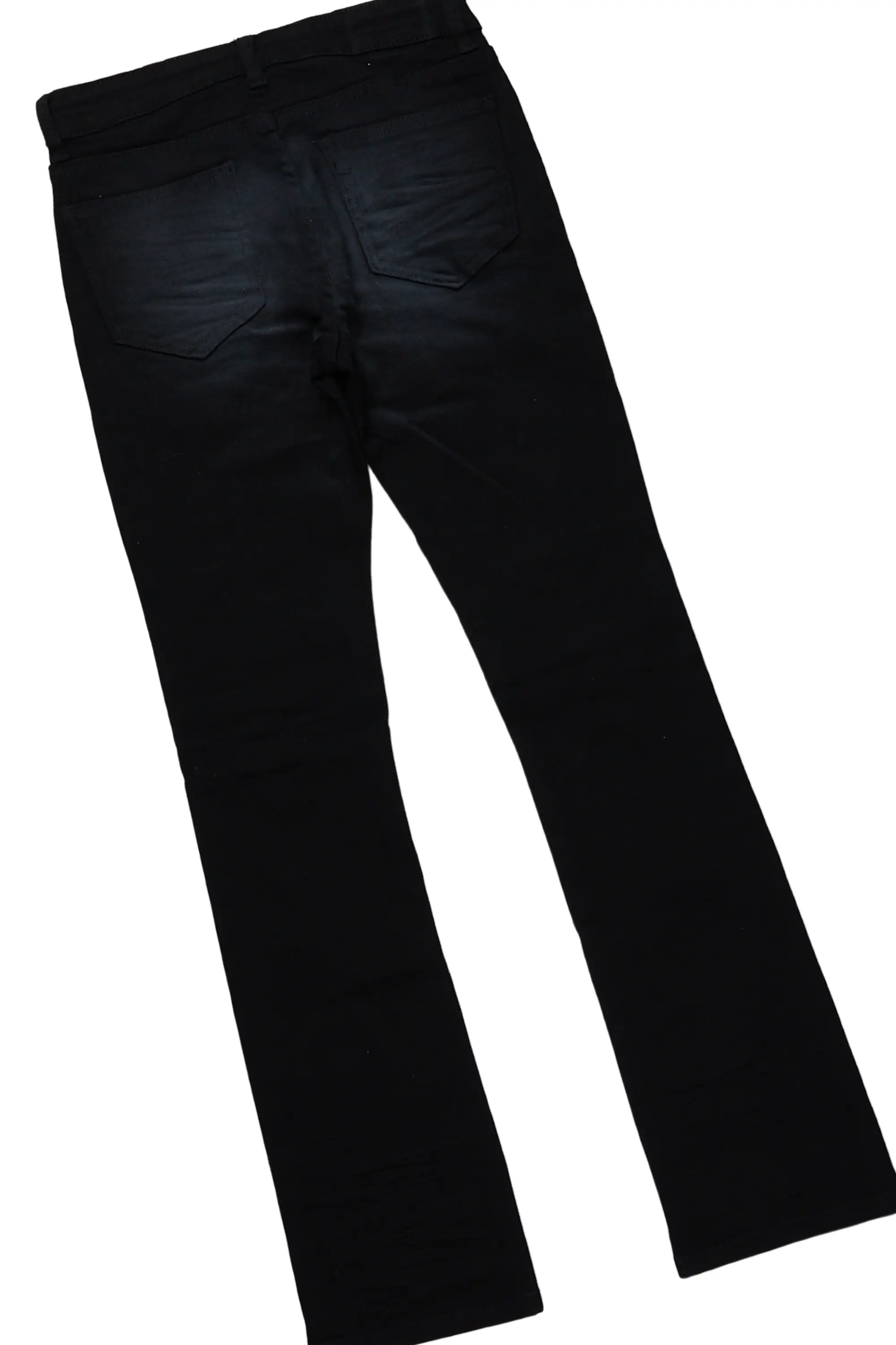 Boys Odell White T-Shirt/Stacked Flare Jean Set - Image 4