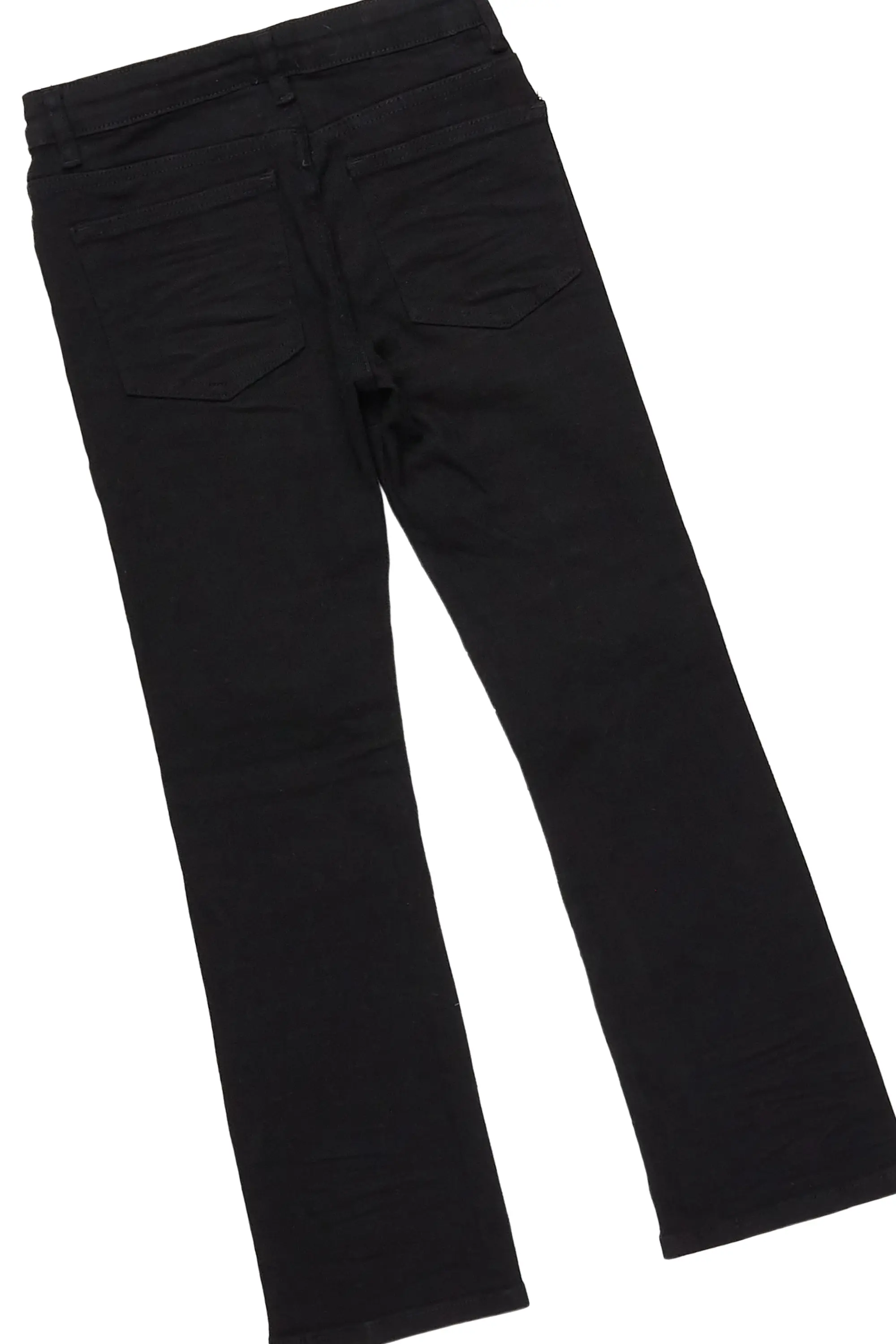 Boys Obed White T-Shirt/Stacked Flare Jean Set - Image 4