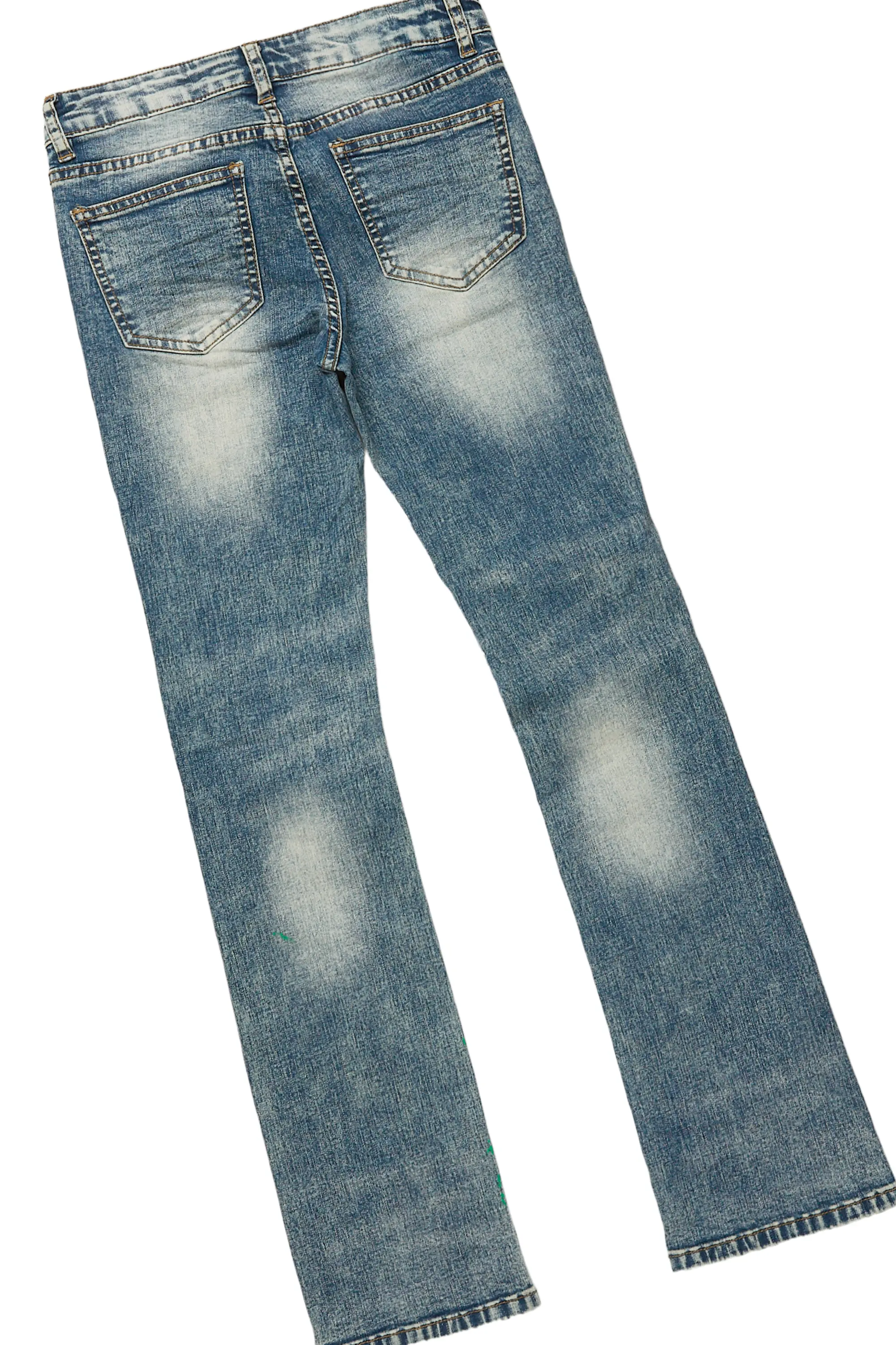 Boys Levin White T-Shirt/Stacked Flare Jean Set - Image 9