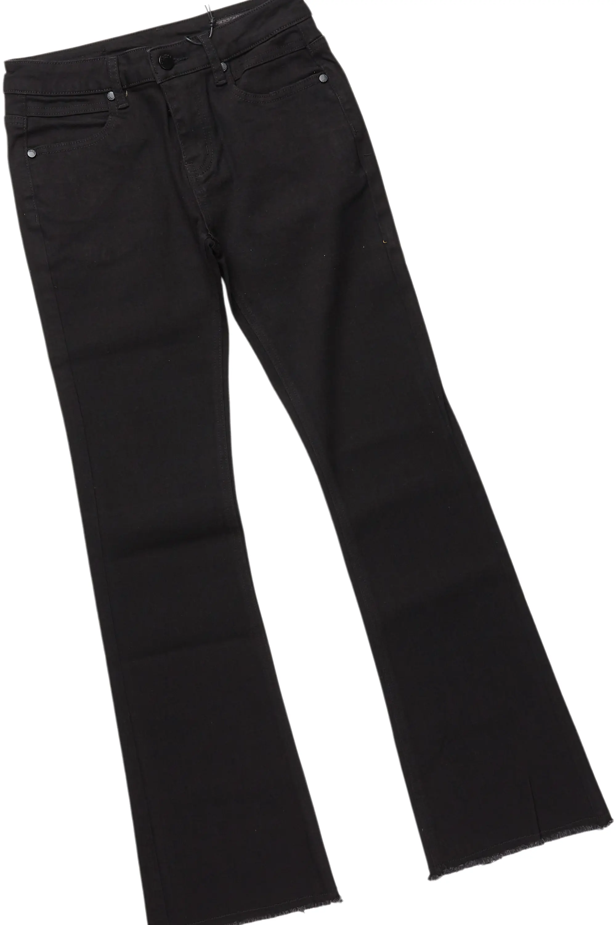 Boys Beau White T-Shirt/Stacked Flare Jean Set - Image 3