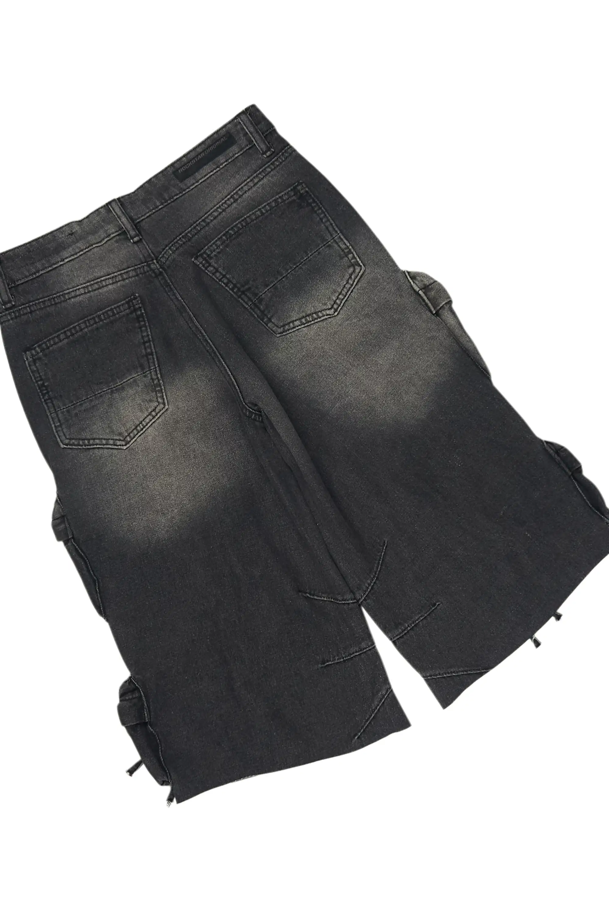 Boys Jesus Crayon Sand/Black T-Shirt/Denim Short Set - Image 4