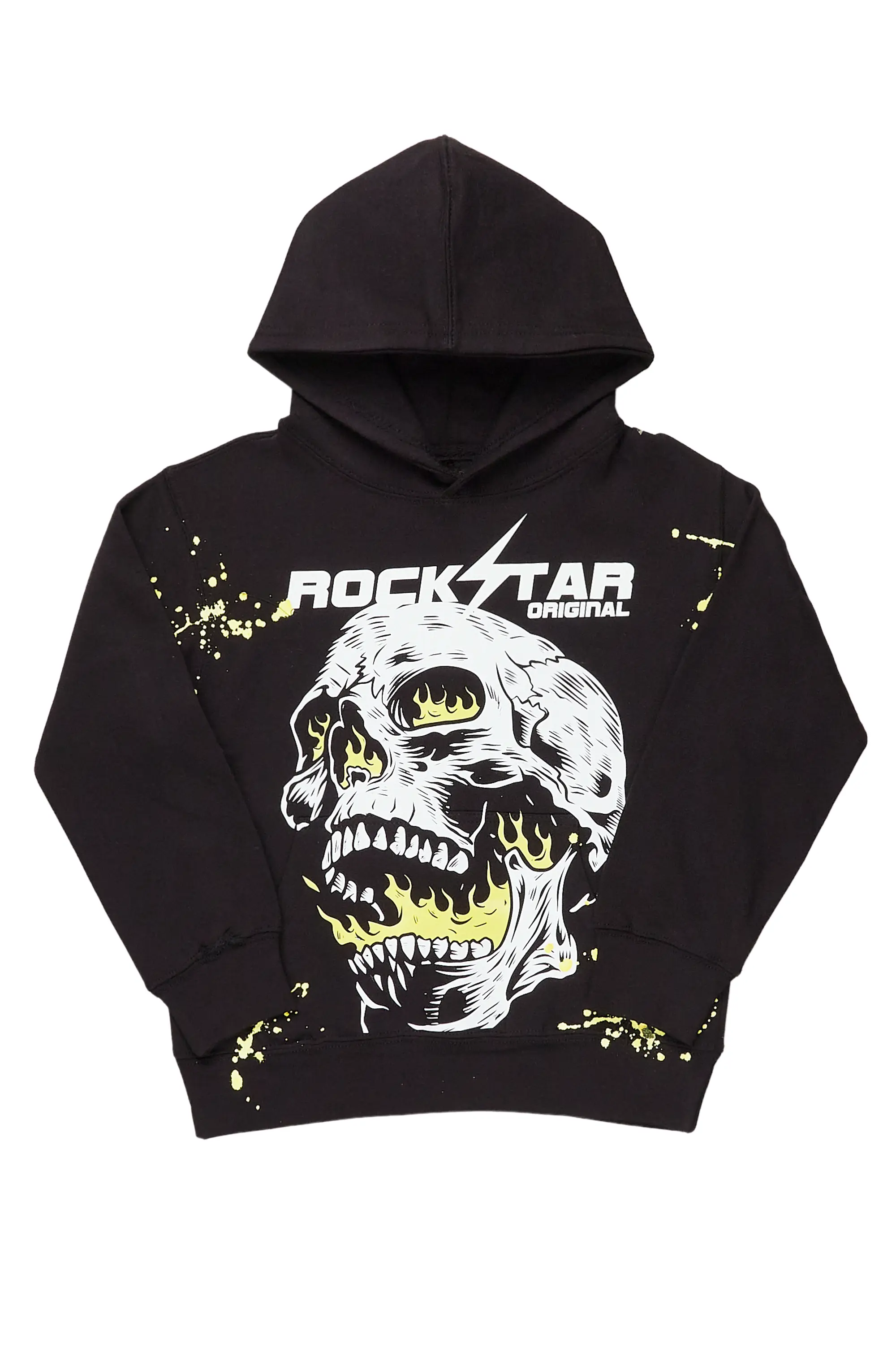 Boys Daniel Black Graphic Hoodie - Image 2