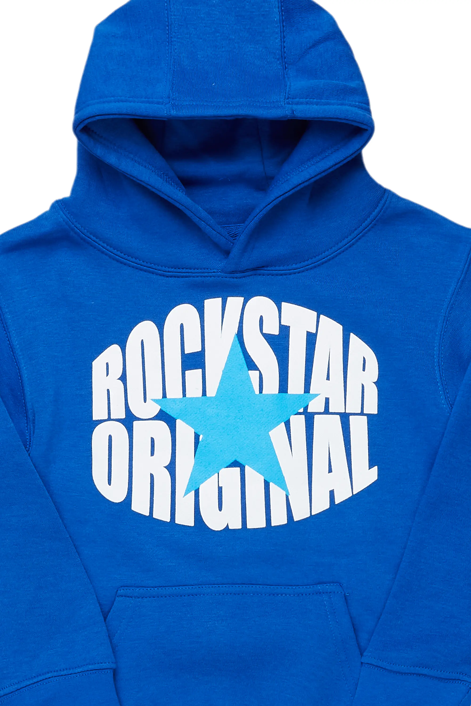 Boys Ezra Royal Graphic Hoodie - Image 7
