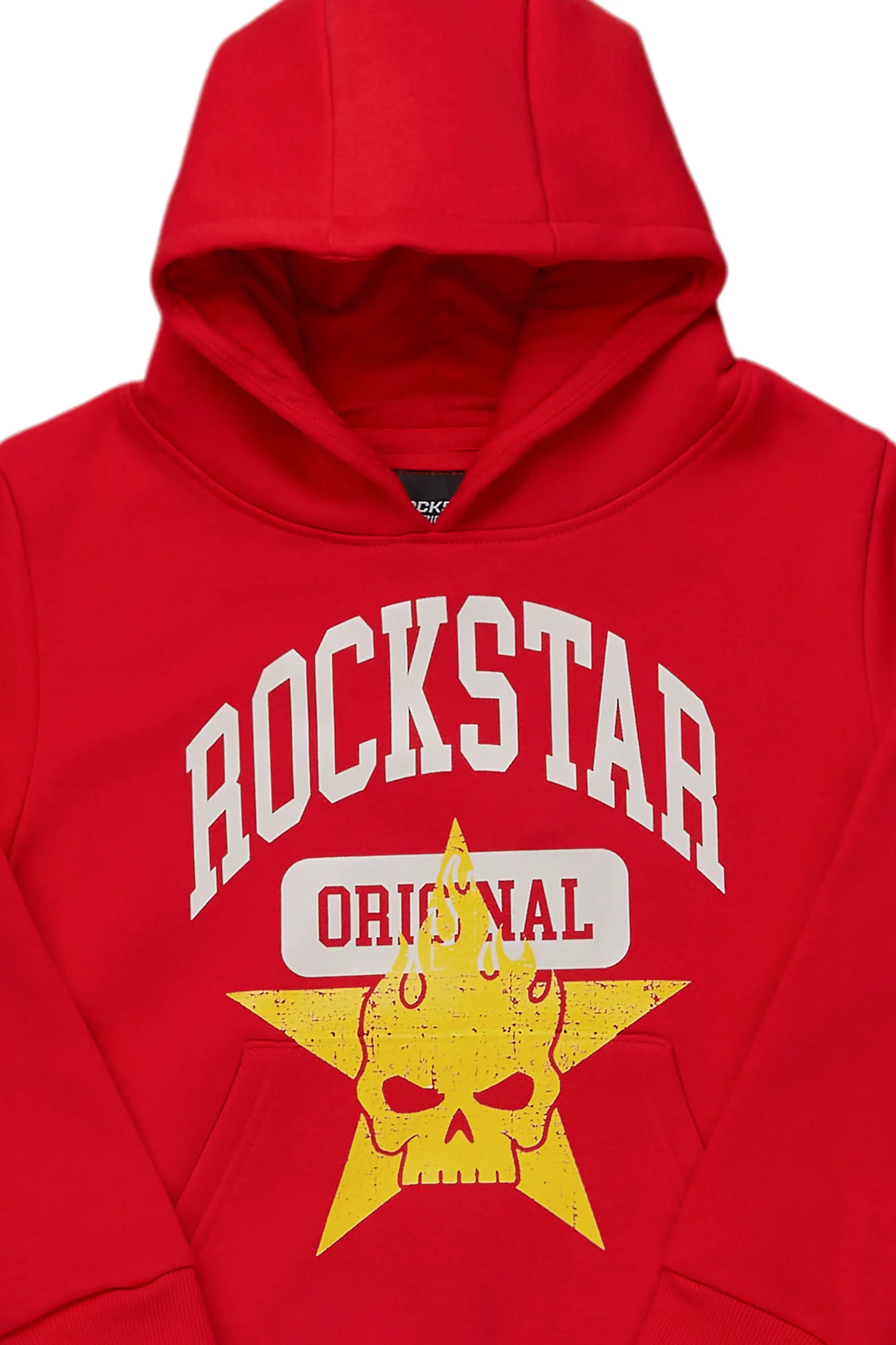 Boys Semaj Red Graphic Hoodie - Image 2