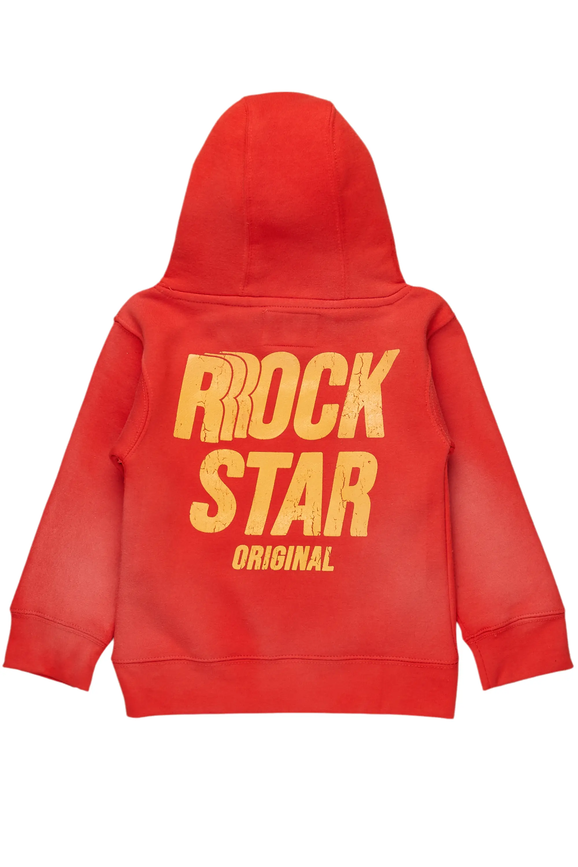 Boys Aiden Red Graphic Hoodie - Image 3