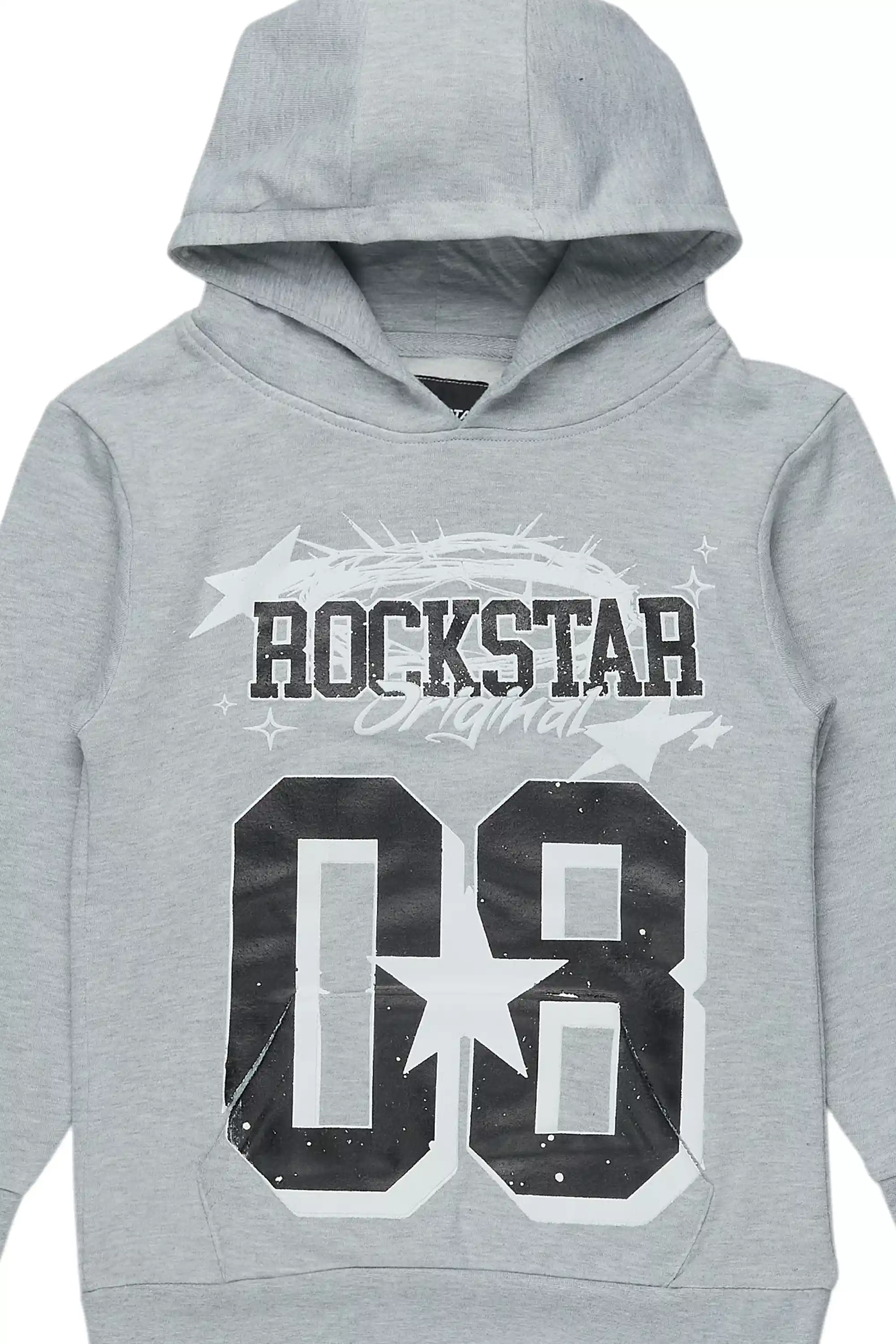 Boys Allstar Grey/Black Graphic Hoodie - Image 2