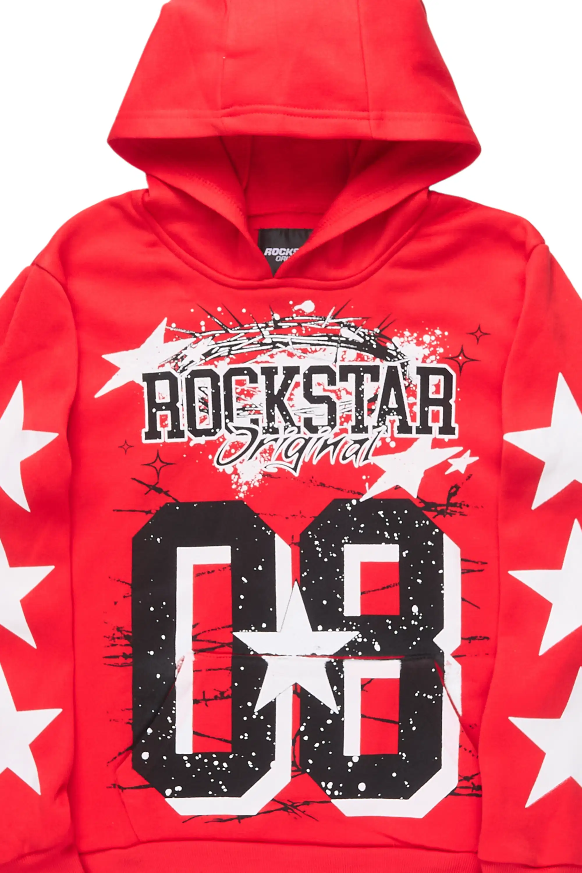 Boys All Star Red Graphic Hoodie - Image 2