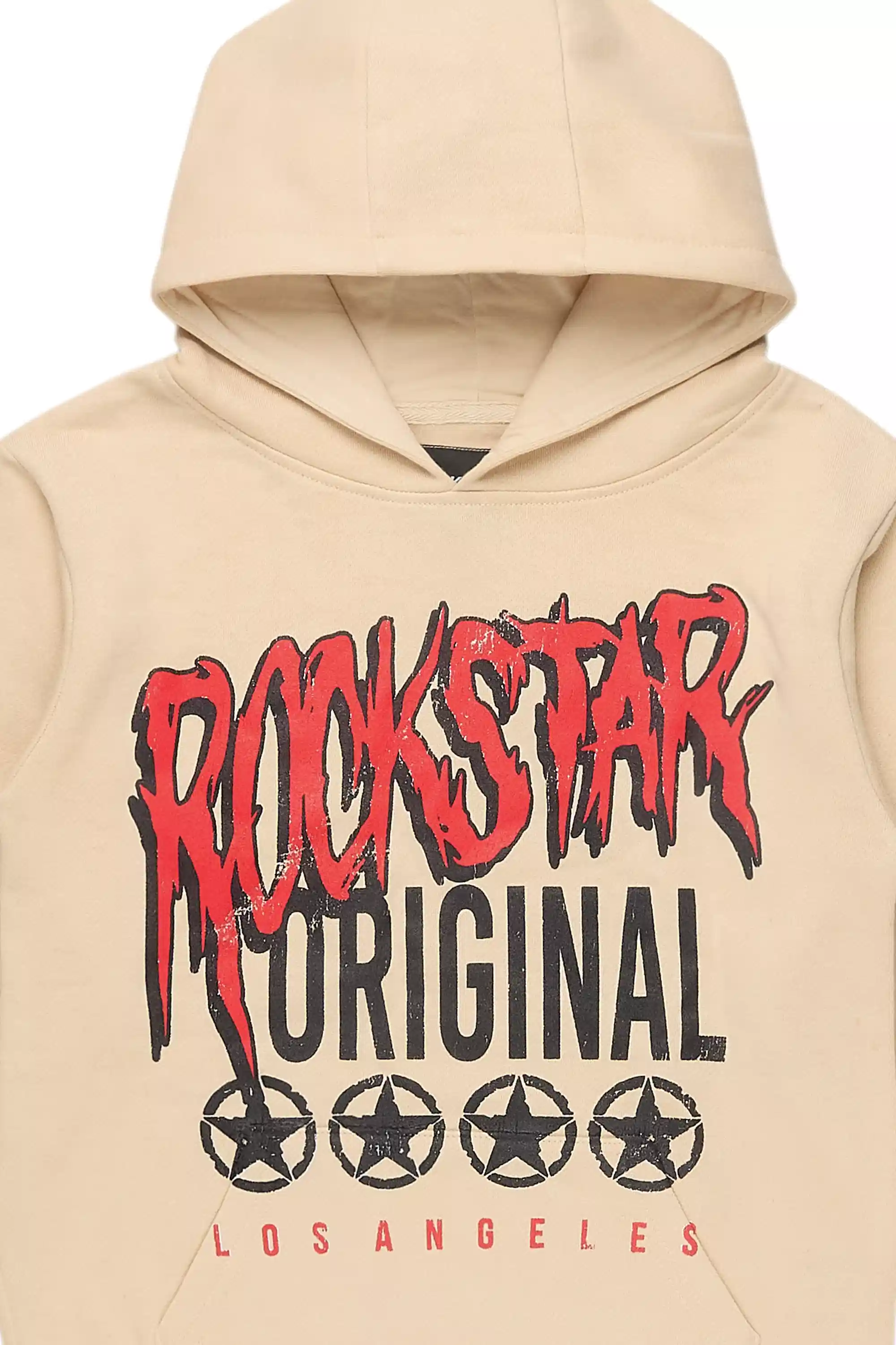 Boys Wizzurd Beige/Red Graphic Hoodie - Image 2