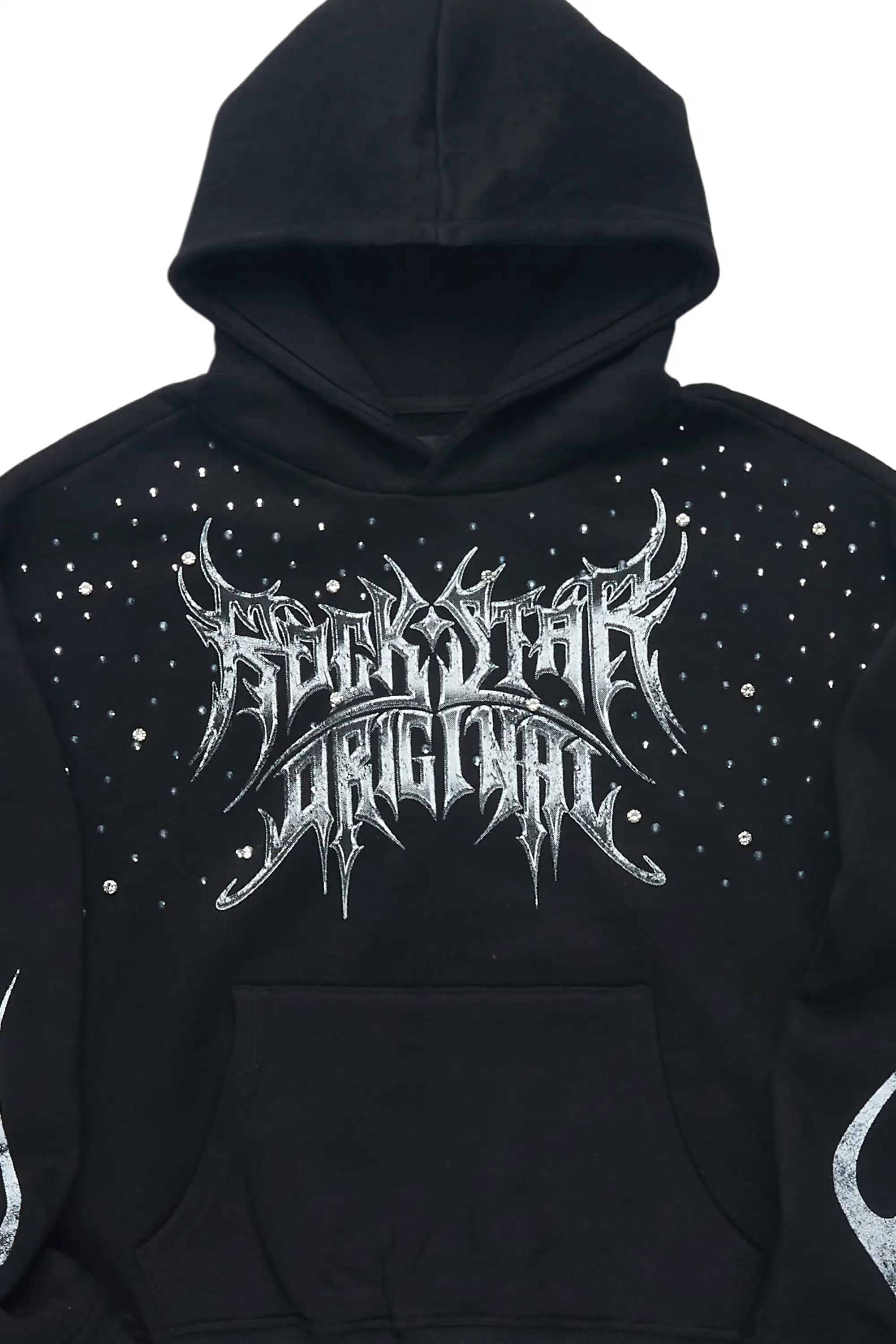 Boys Nikisha Black Rhinestone Hoodie - Image 7
