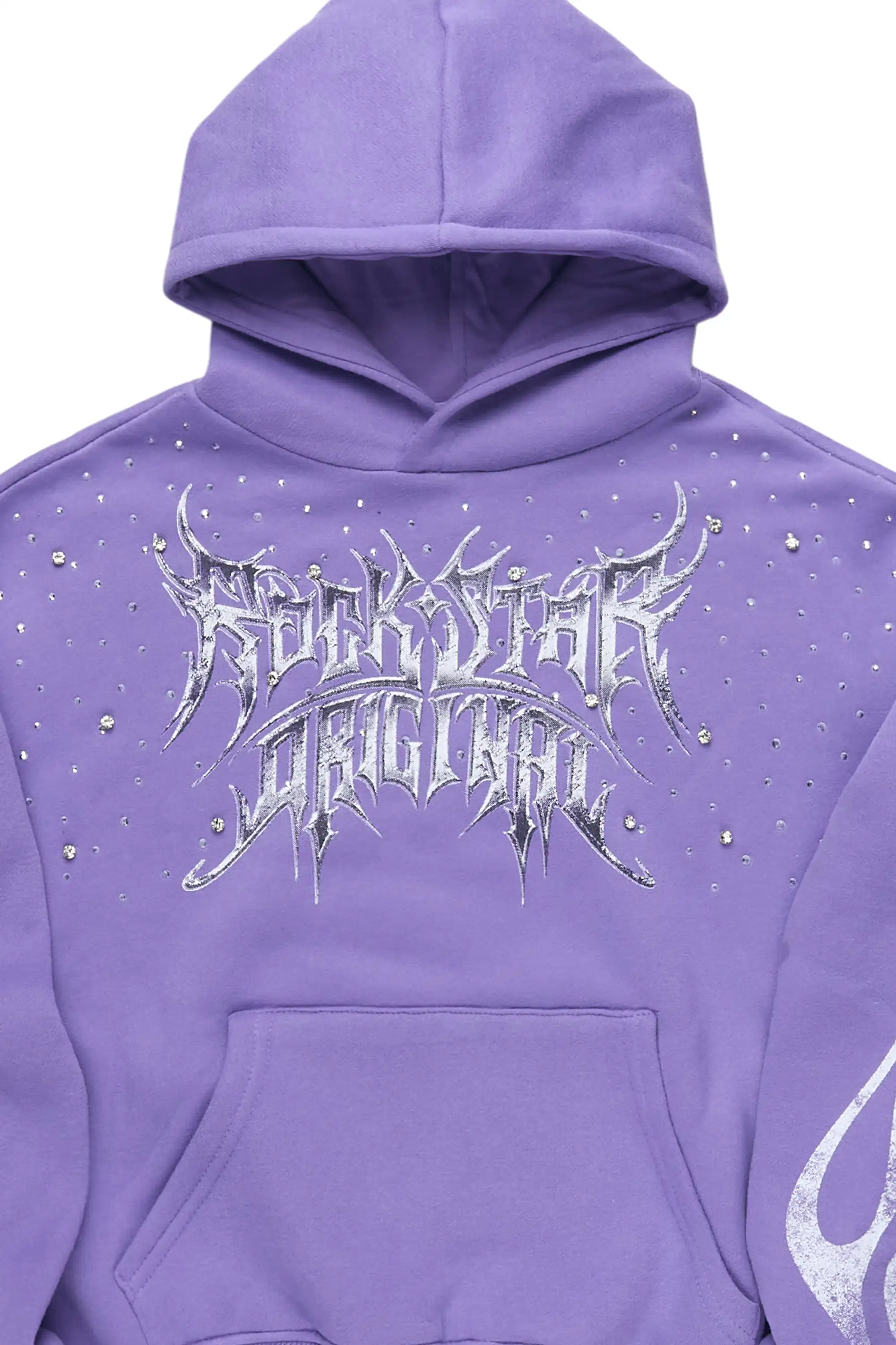 Boys Nikisha Purple Rhinestone Hoodie - Image 2