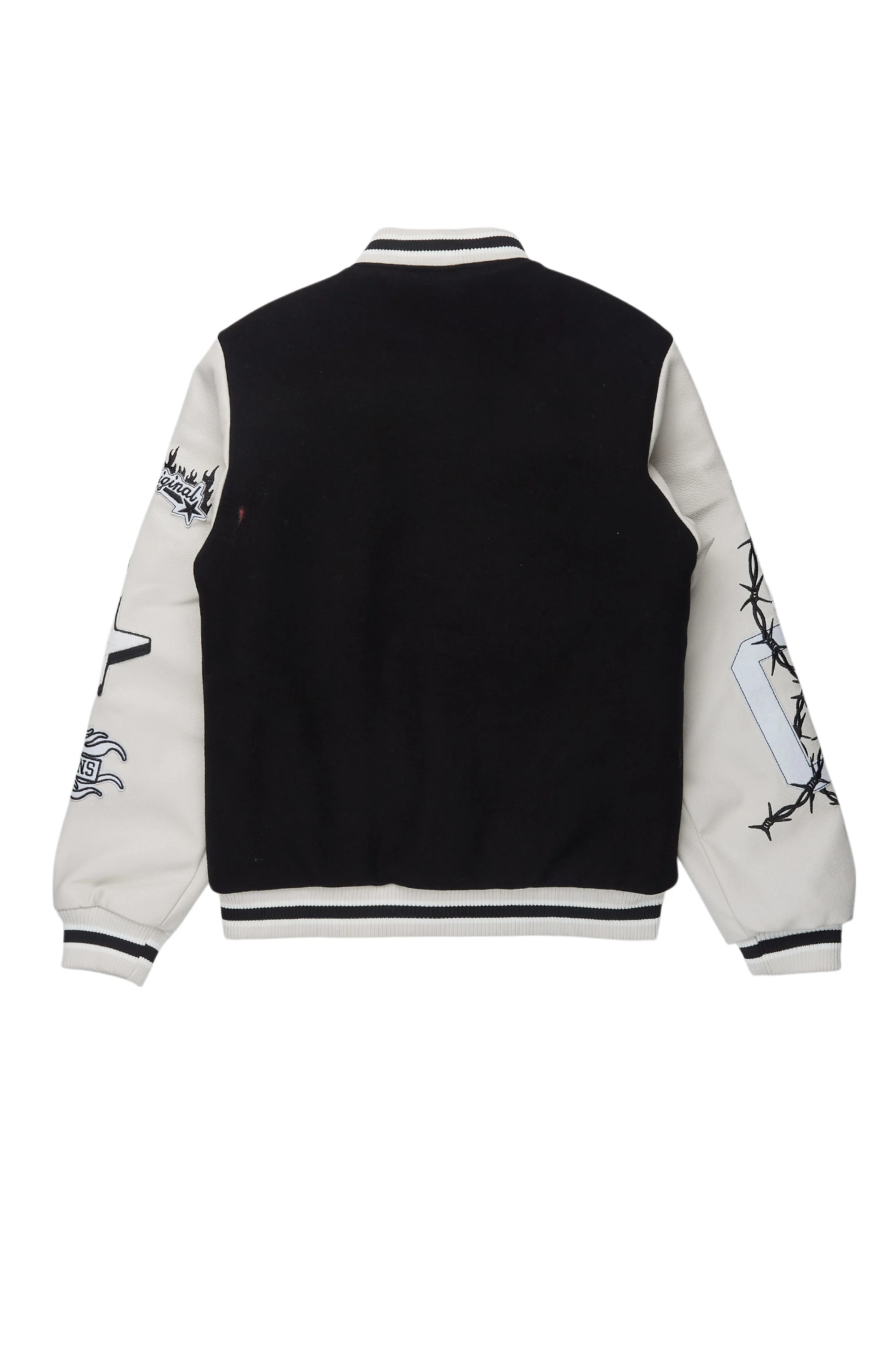 Boys Rune 2.0 Black Varsity Jacket - Image 4