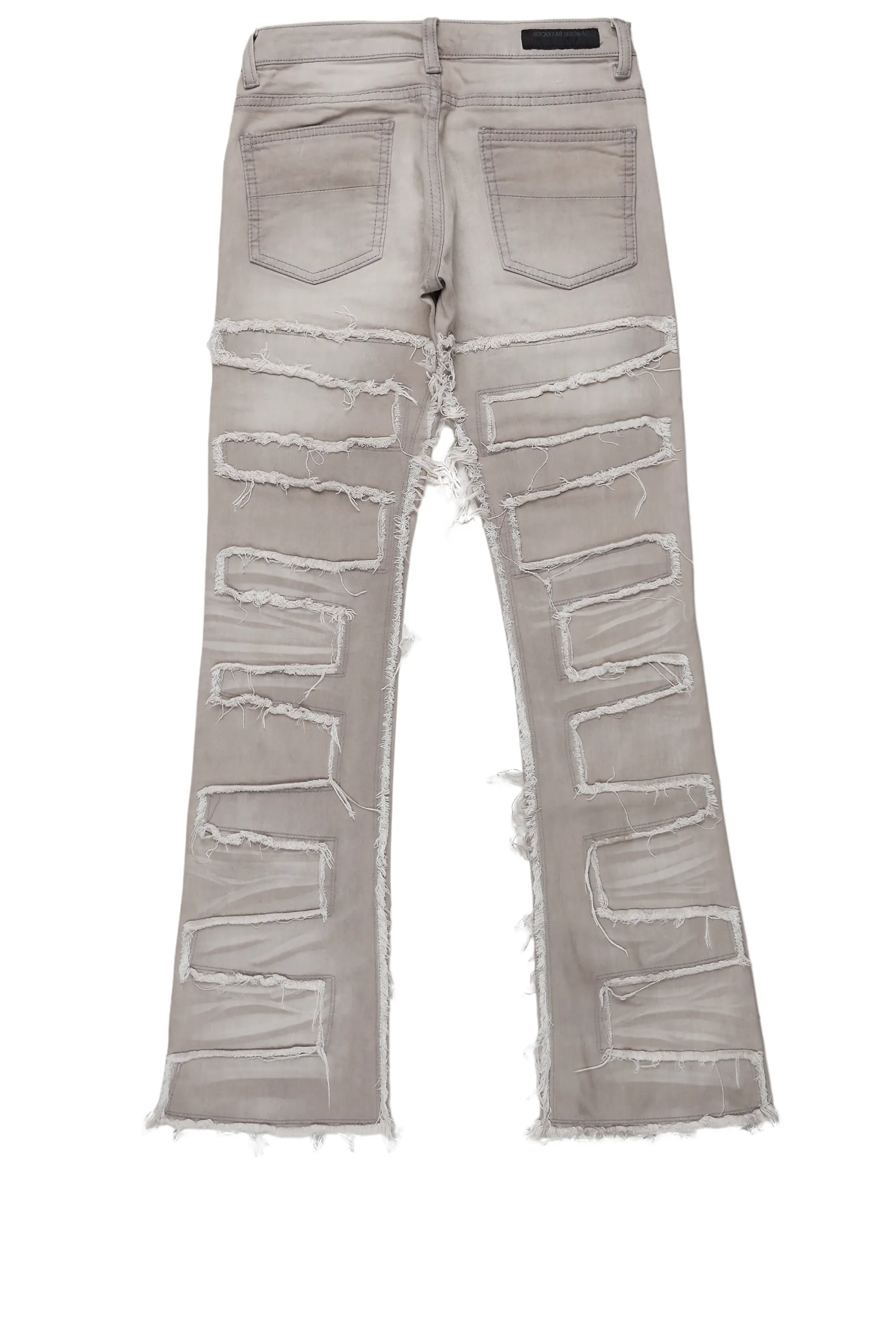 Boys Hallie Grey Super Stacked Flare Jean - Image 7