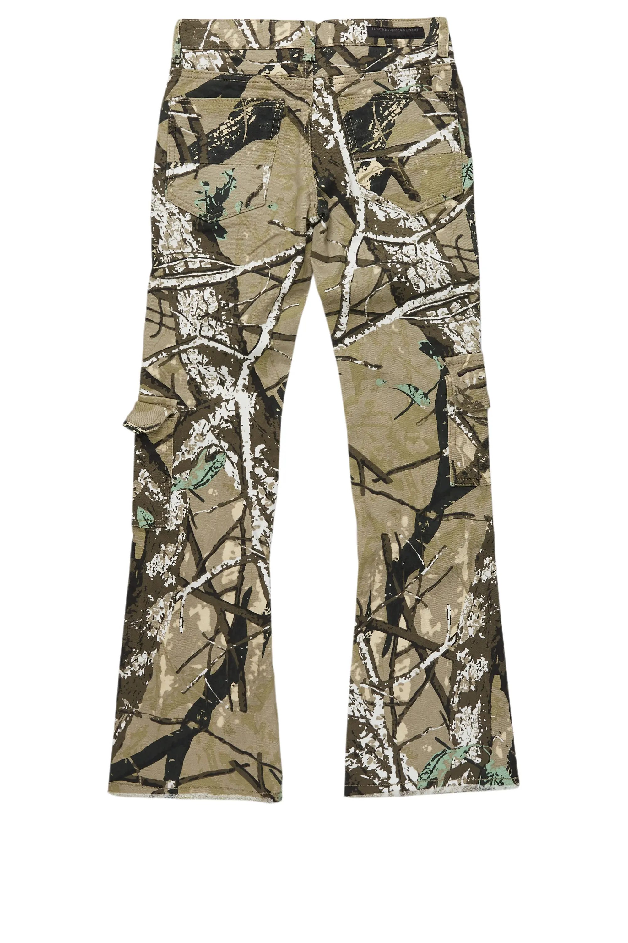 Boys Kade Tree Camo  Stacked Flare Jean - Image 8