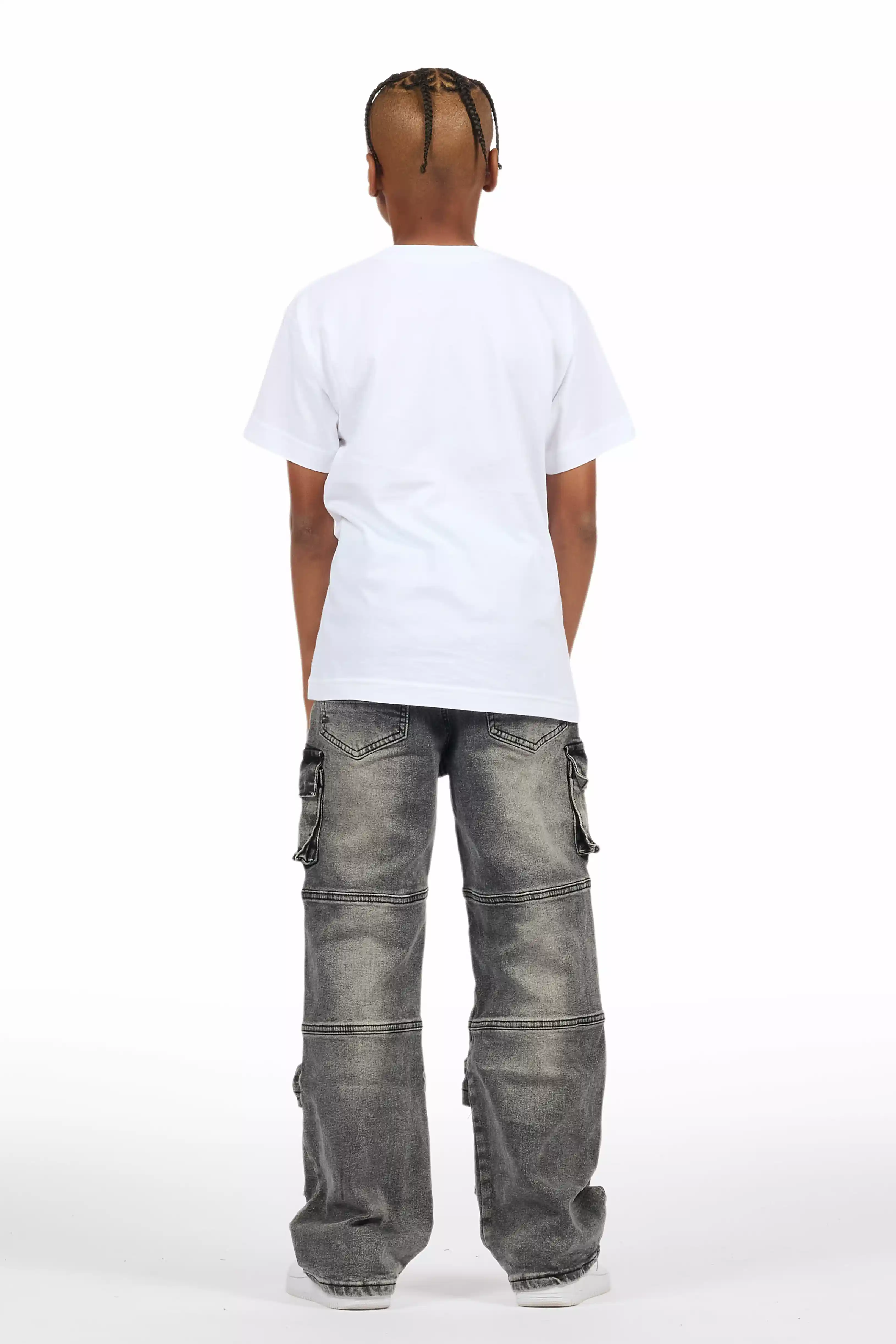 Boys Berdi Black Baggy Fit Jean - Image 5