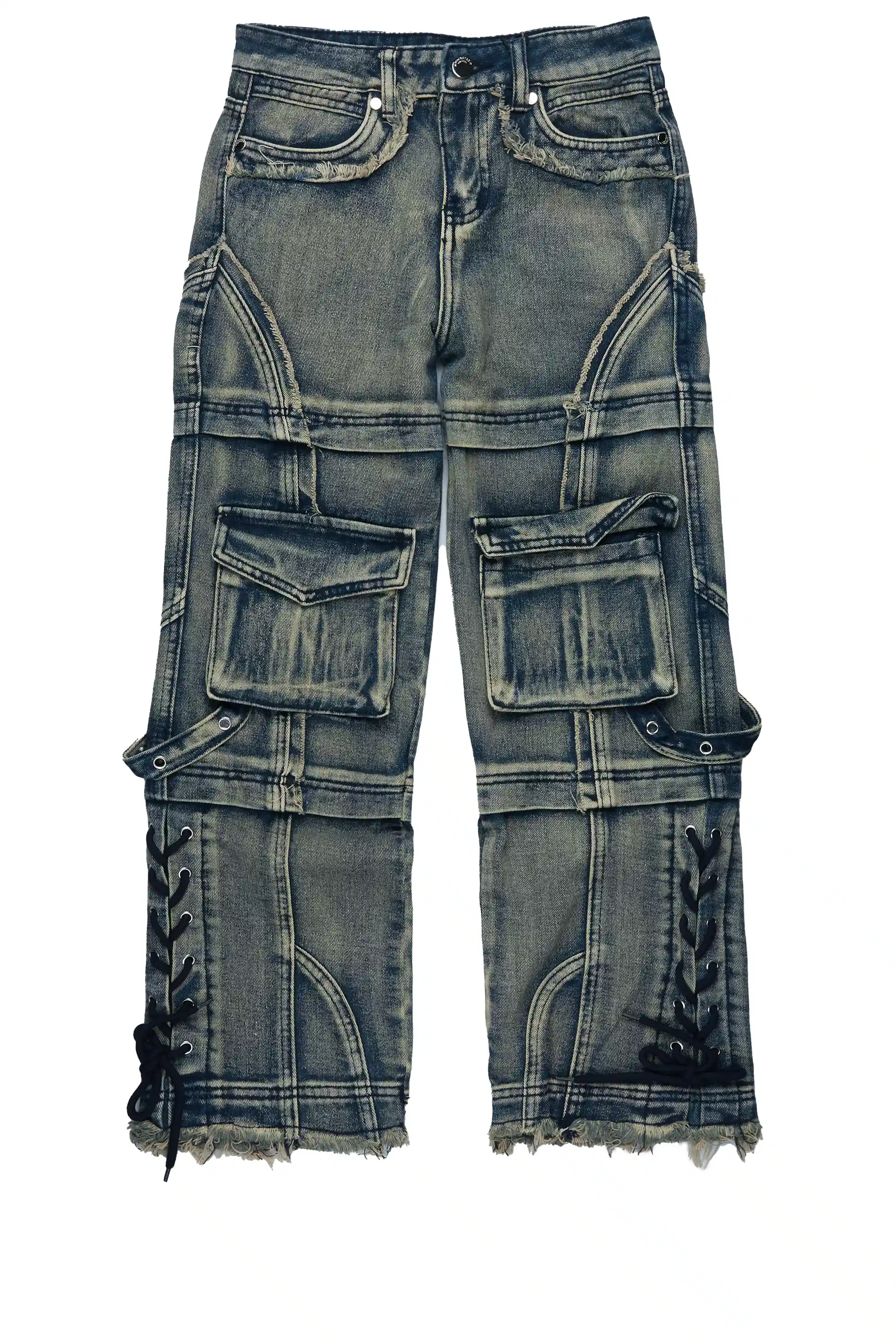 Boys Three Maxi Blue Baggy Fit Jean - Image 2