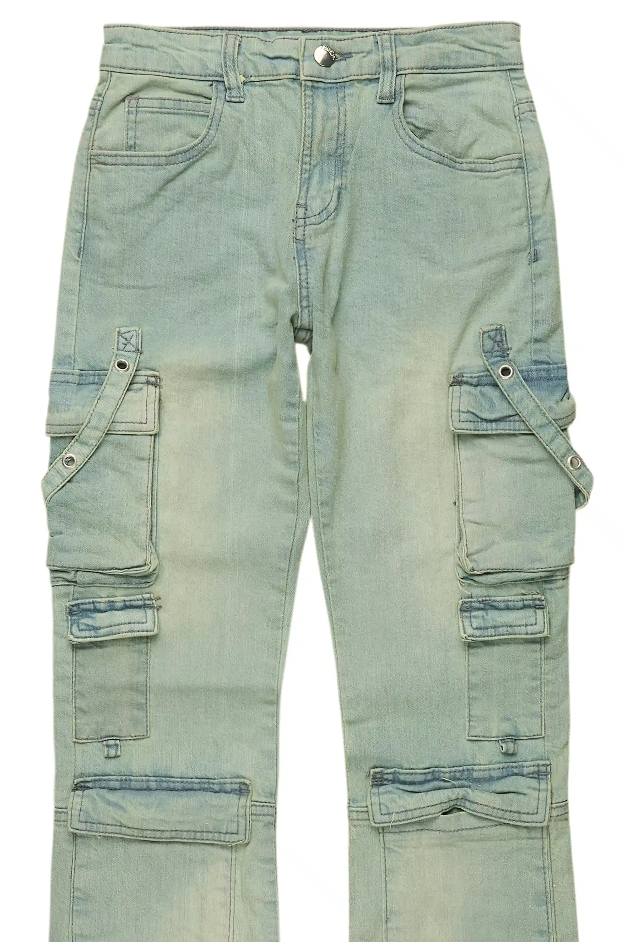 Boys Iggy Ice Blue Flare Jean - Image 9