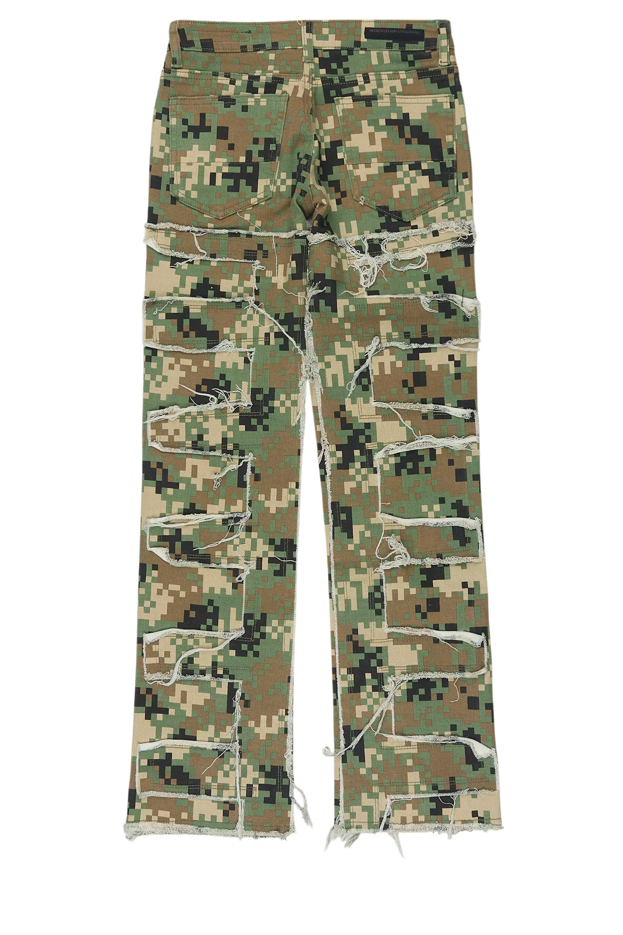 Boys Shake Digital Camo Stacked Flare Jean - Image 3