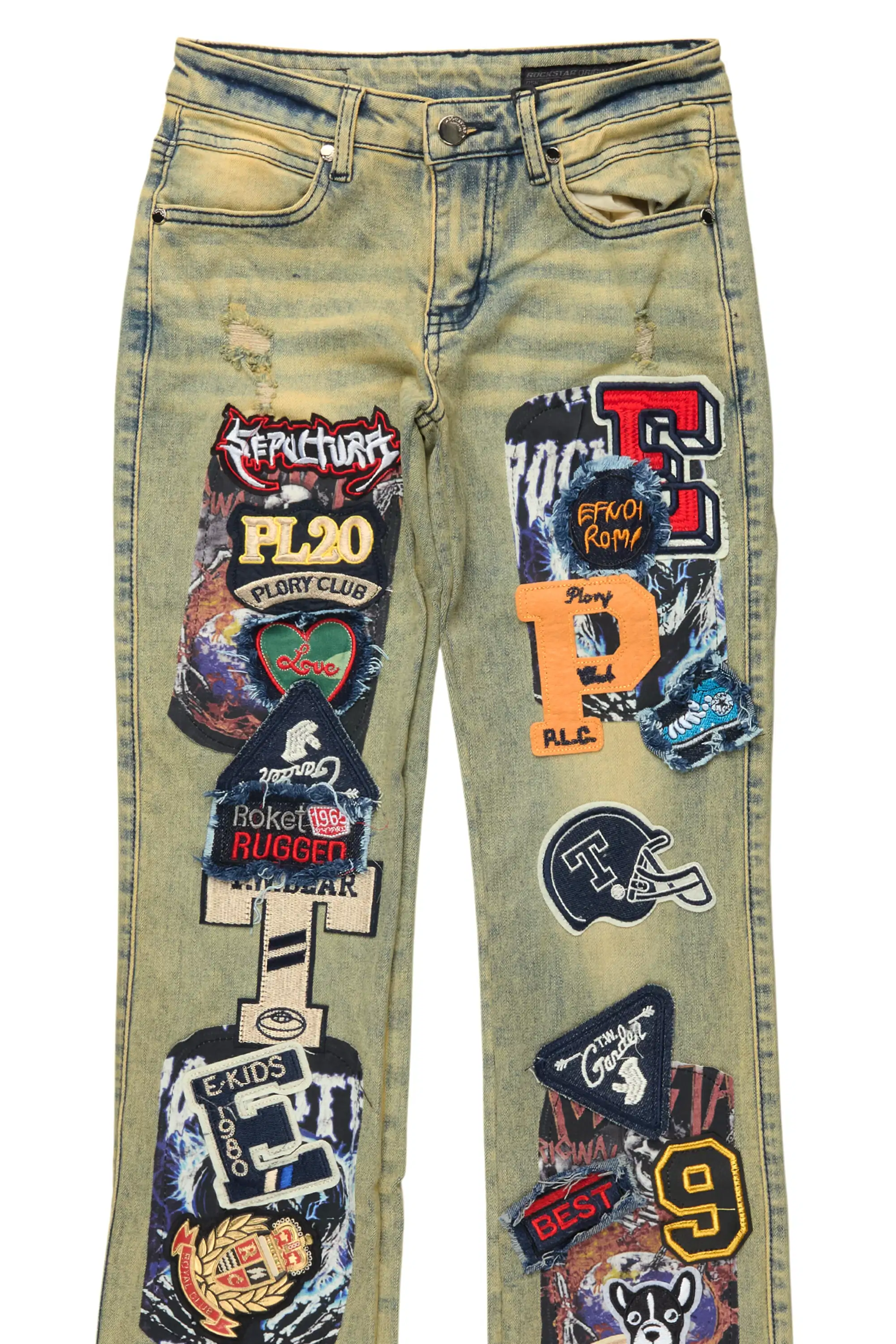 Boys Espen Tint Stacked Flare Jean - Image 7