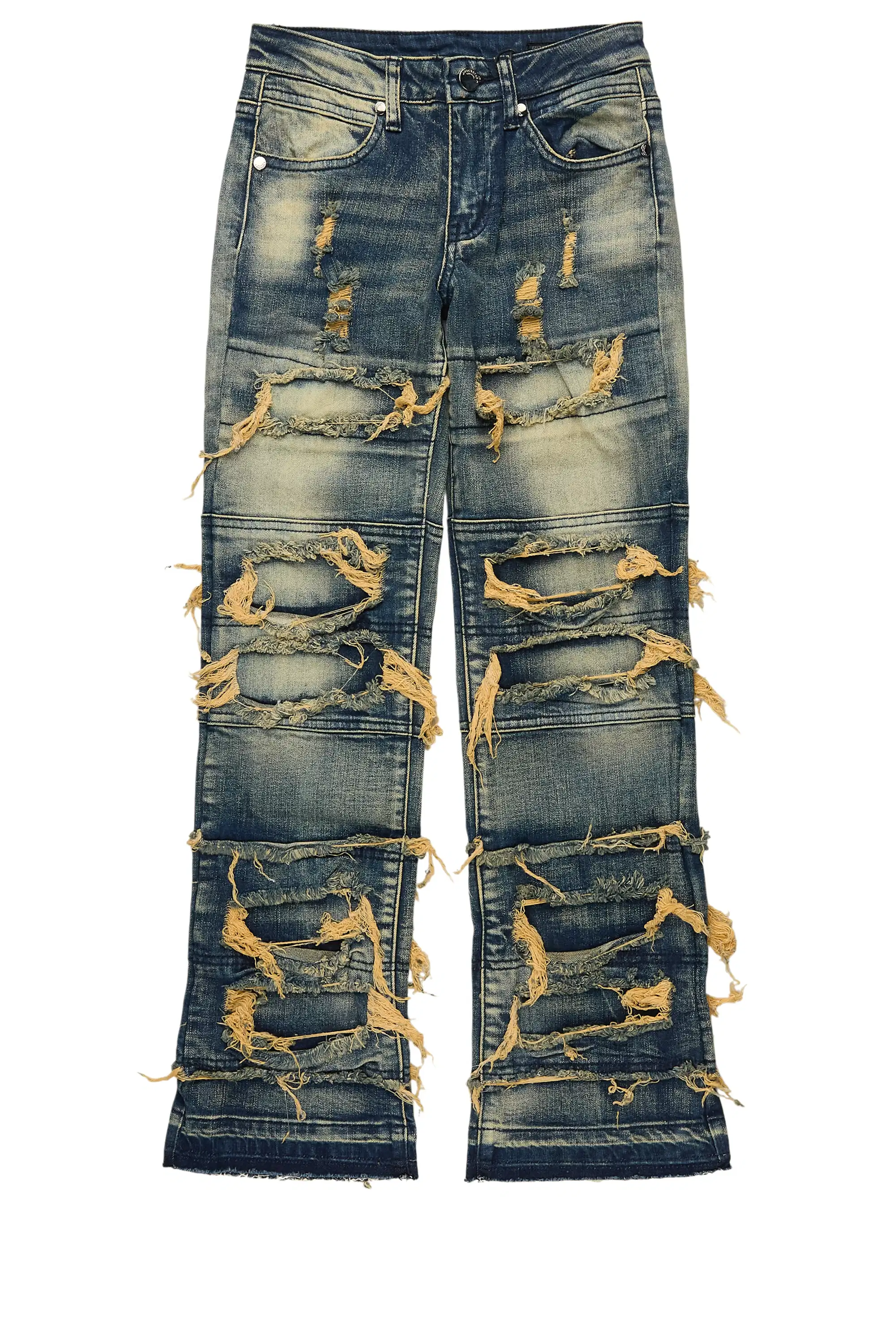 Boys Vasco Dark Tint Stacked Flare Jean - Image 2