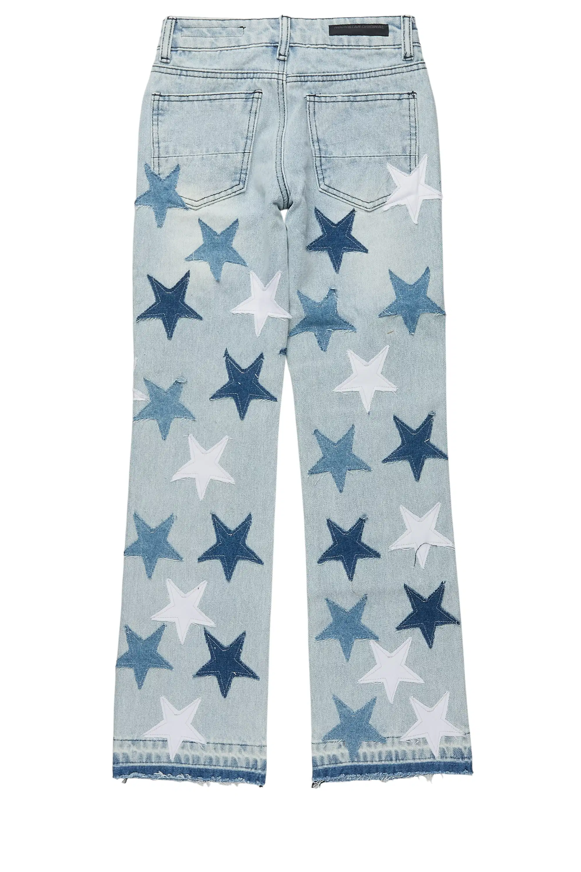 Boys StarLane Light BLue Stacked Flare Jean - Image 8